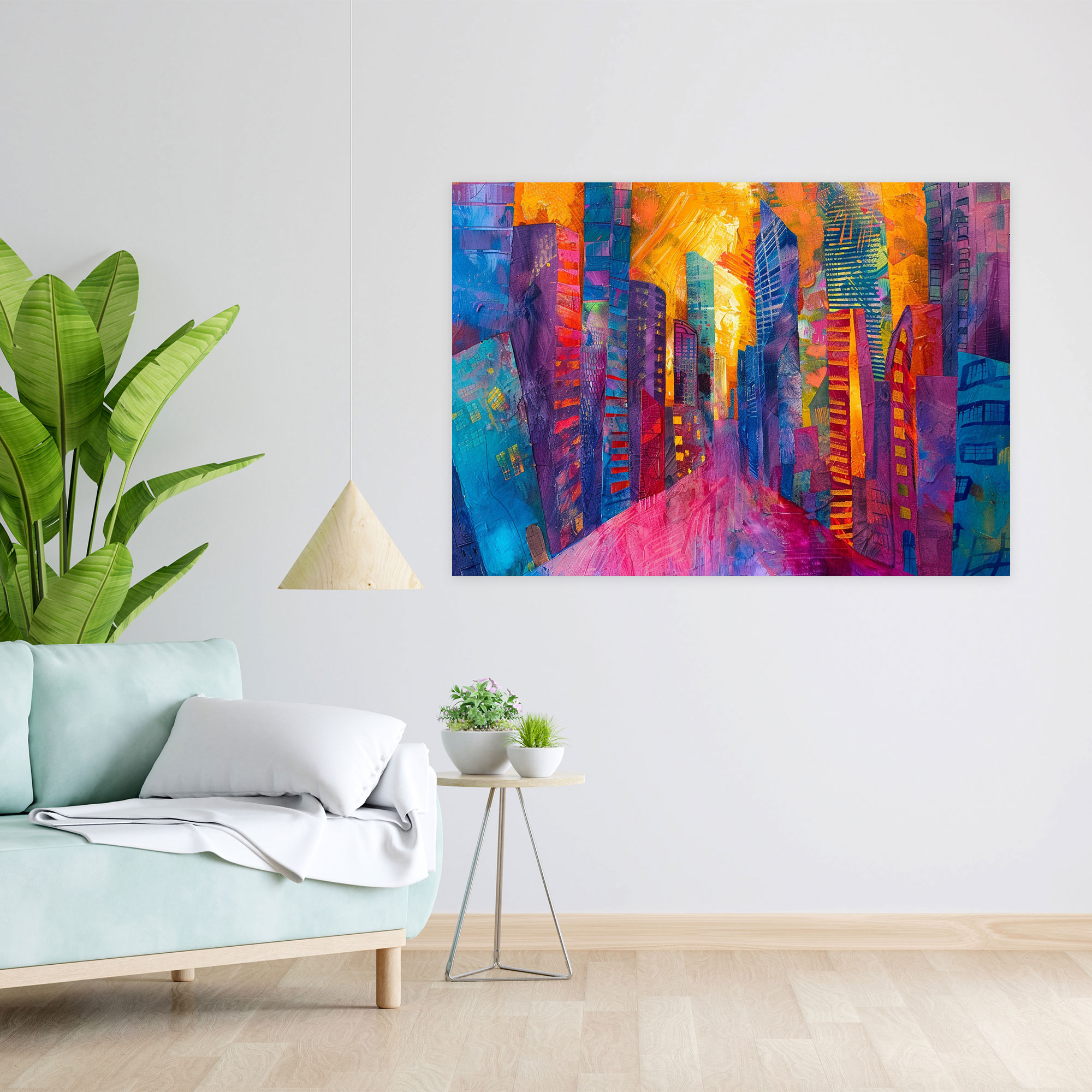 Fovism Art Style Canvas Print - Fovism, Canvas Print, Cityscape, Vibrant Hues
