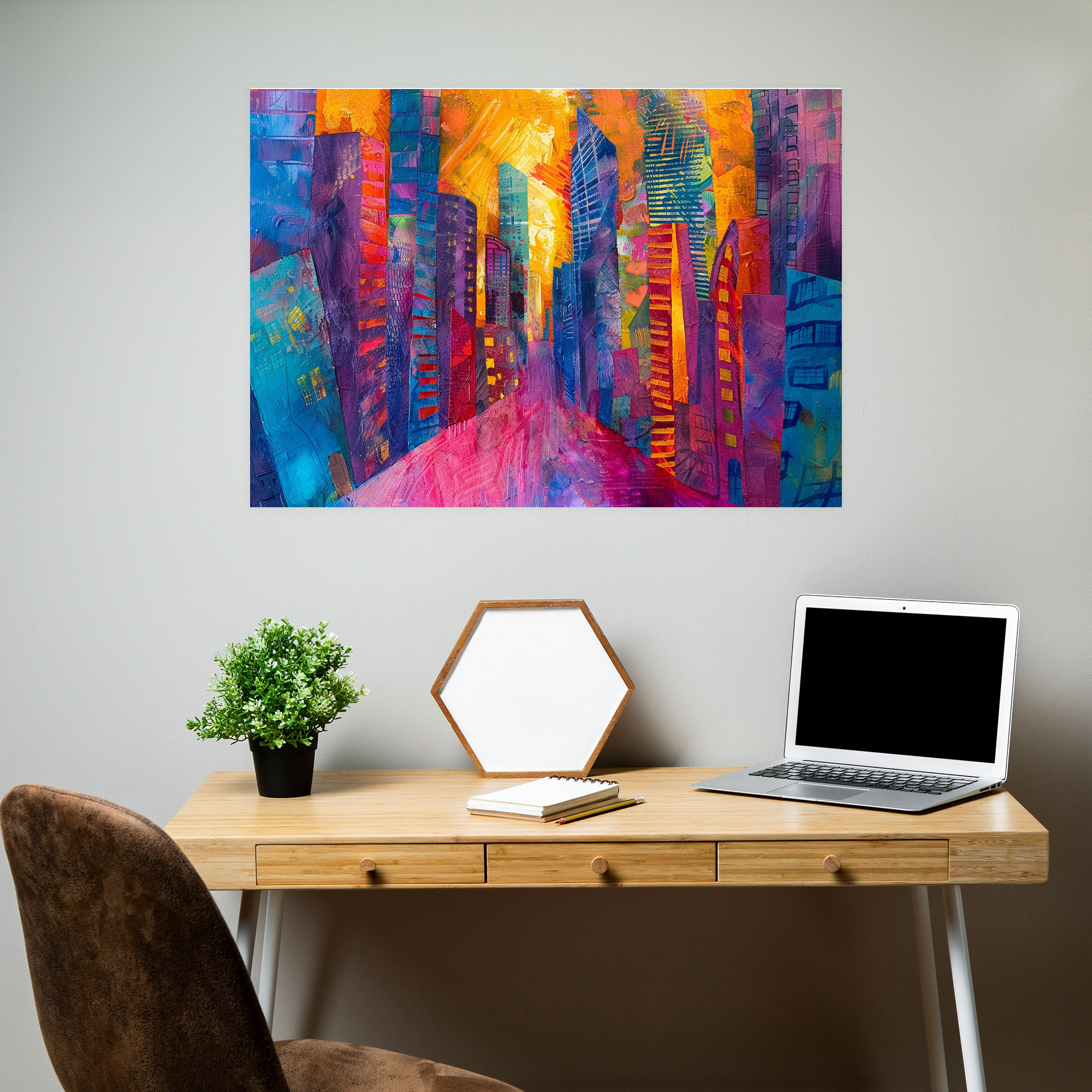Fovism Art Style Canvas Print - Fovism, Canvas Print, Cityscape, Vibrant Hues
