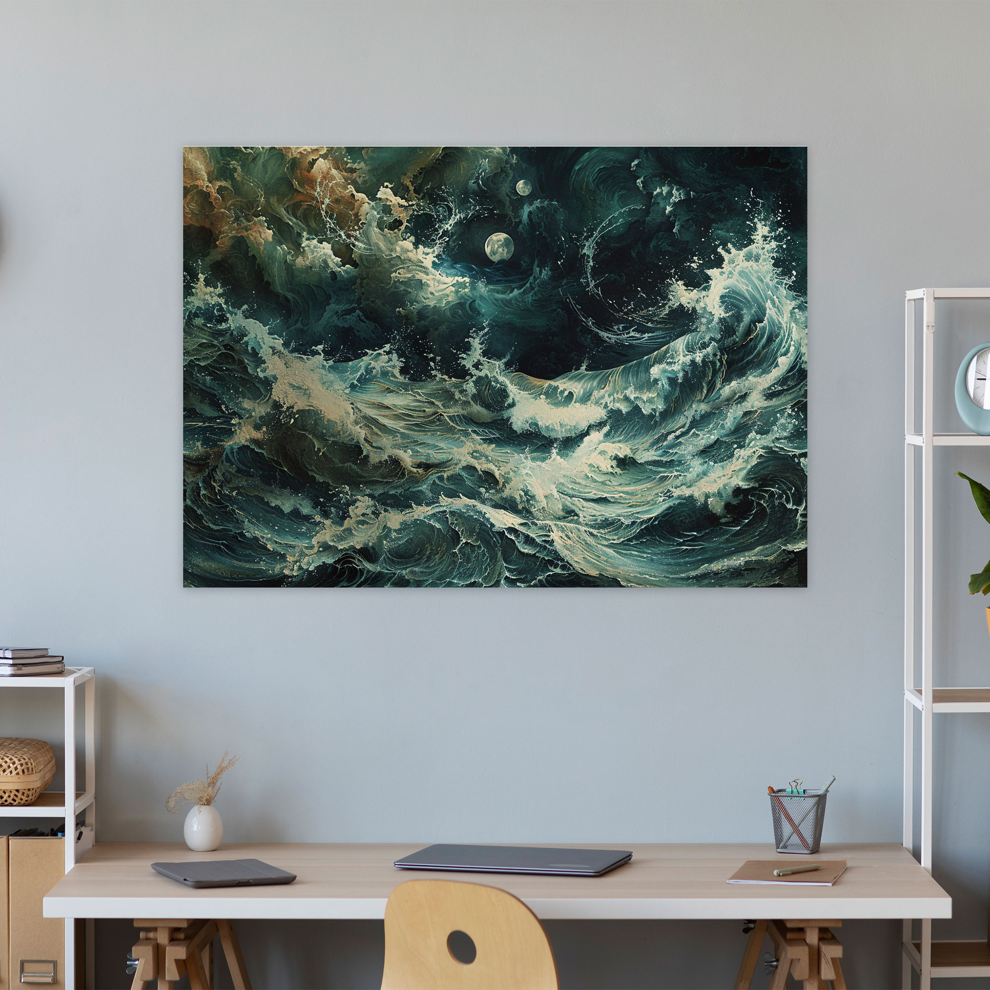 Fovism Art Style Wall Decoration - Fovism, Bold Brushwork, Seascape, Exaggerated Waves