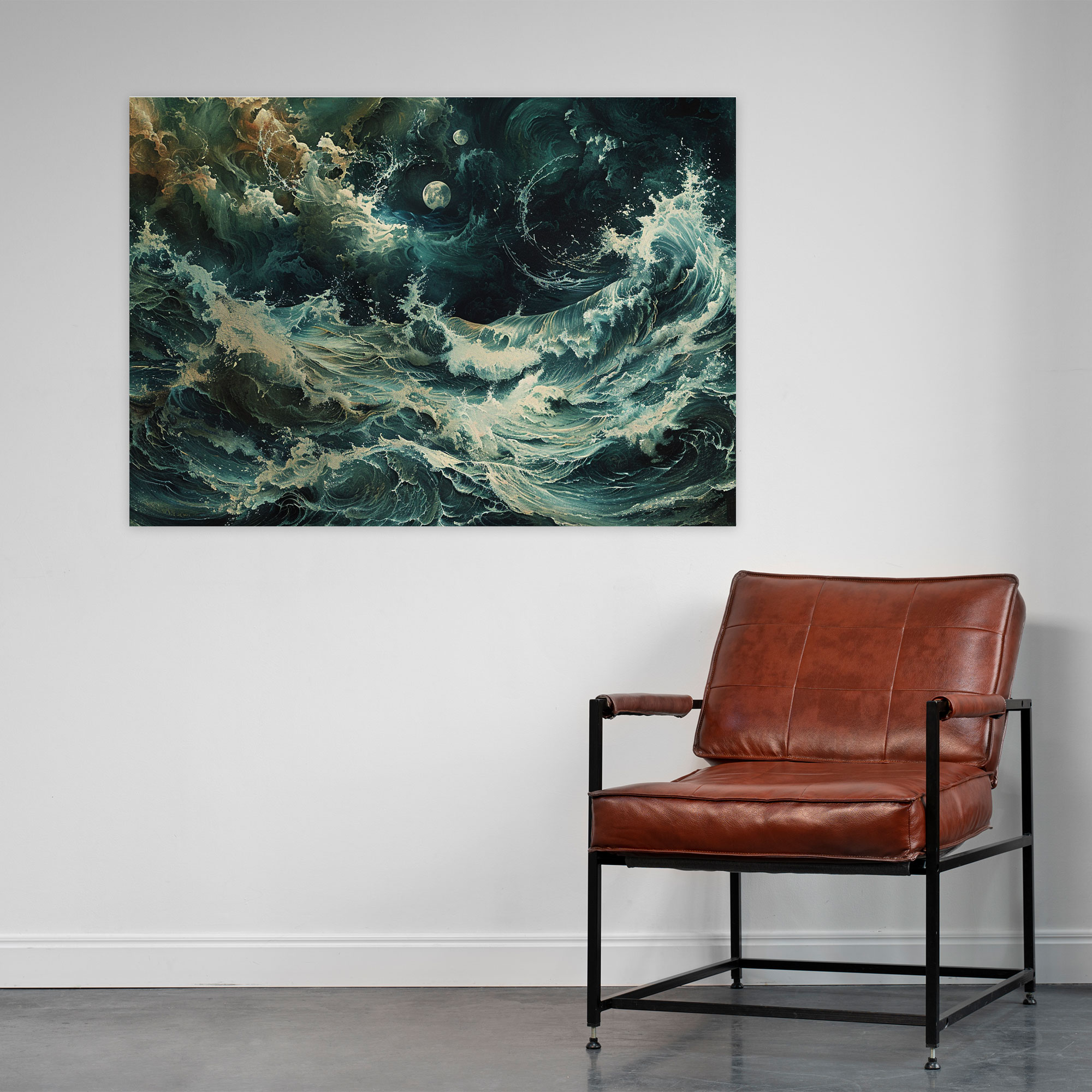Fovism Art Style Wall Decoration - Fovism, Bold Brushwork, Seascape, Exaggerated Waves