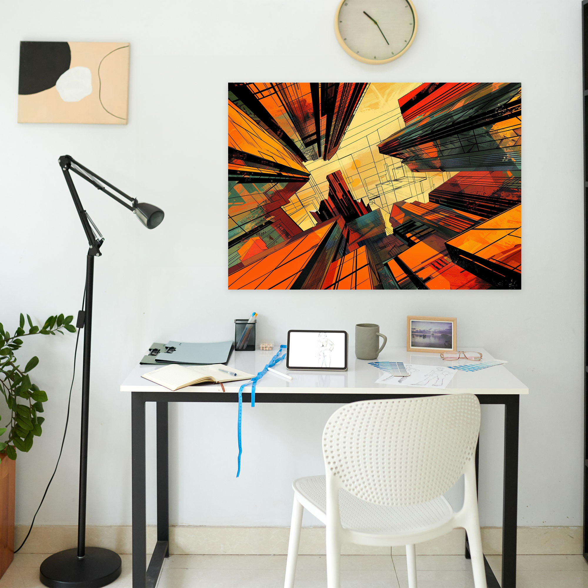 Fovism Art Style Wall Art - Fovism, Wall Art, Abstract Cityscape, Fovism Art Style