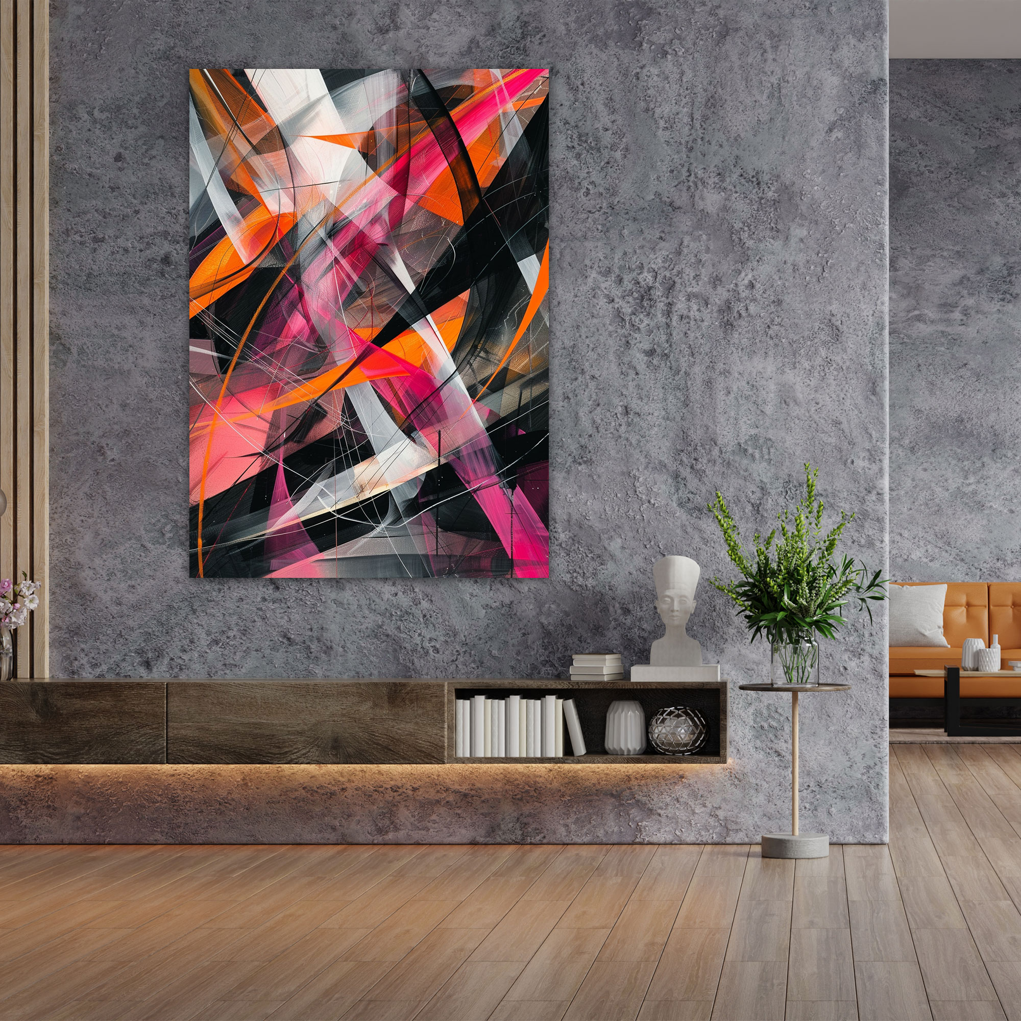 Futurism Wall Art Dynamic Lines - Futurism, Home Decoration, Futurism, Wall Decoration