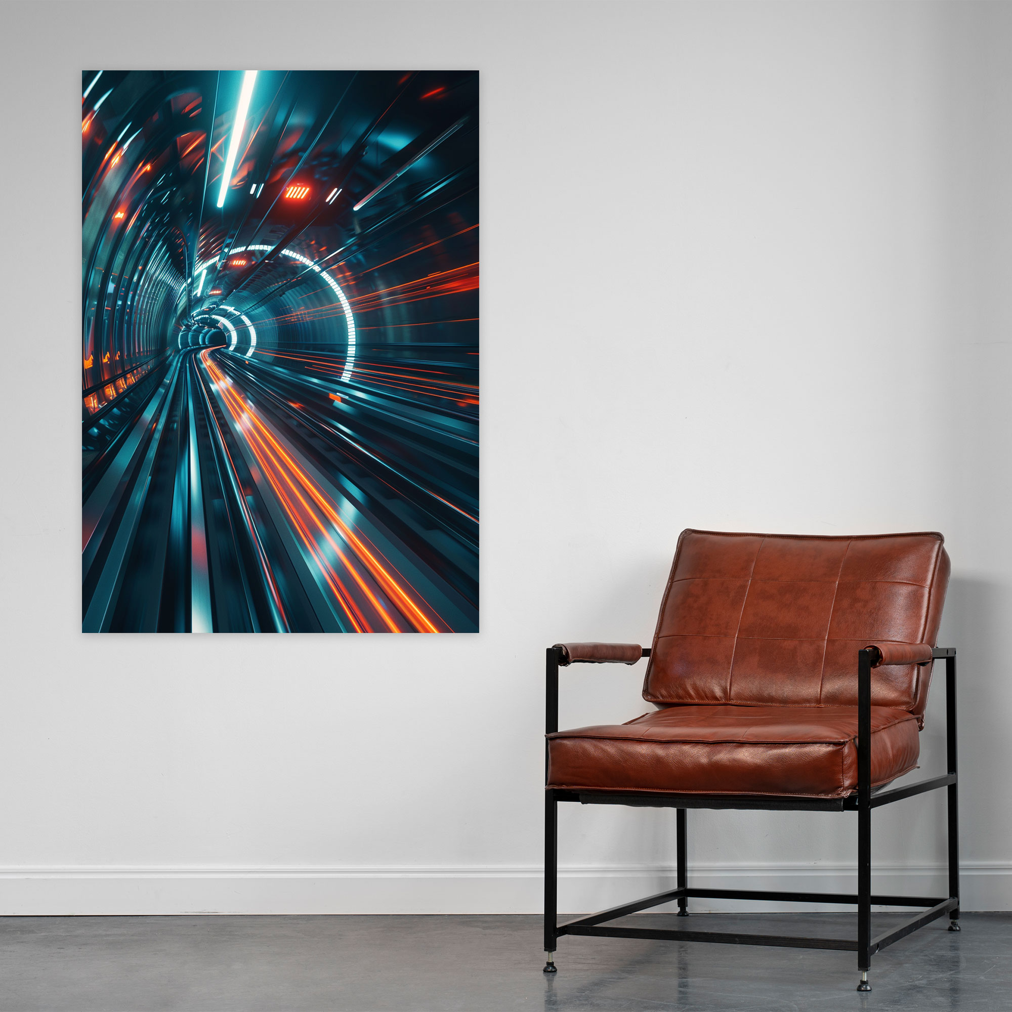 Futurism Canvas Print Transportation - Futurism, Wall Decoration, Futuristic Transportation, Wall Art