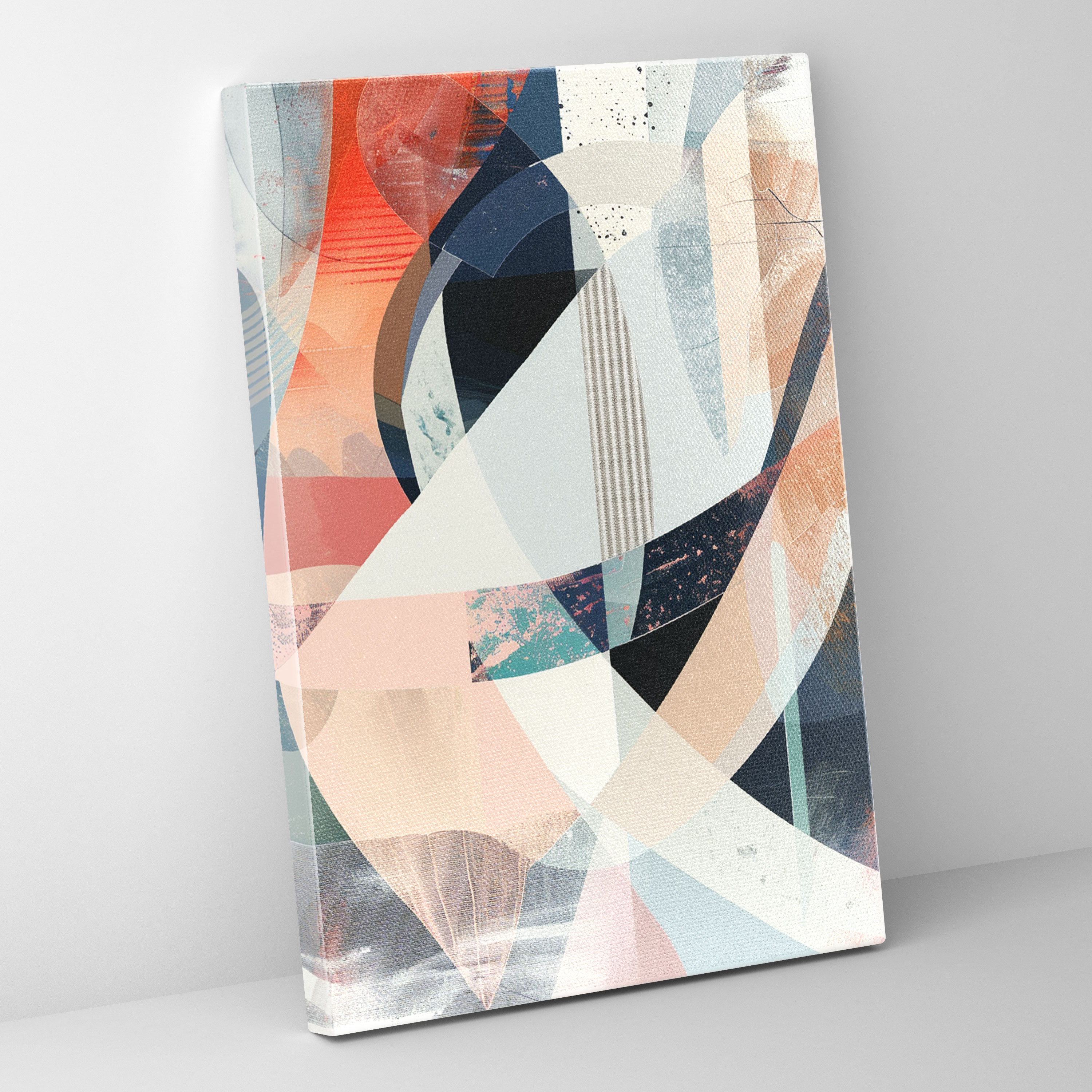 Metallic Abstract Futurism Wall Art - Futurism, Canvas, Home Decoration, Wall Decoration