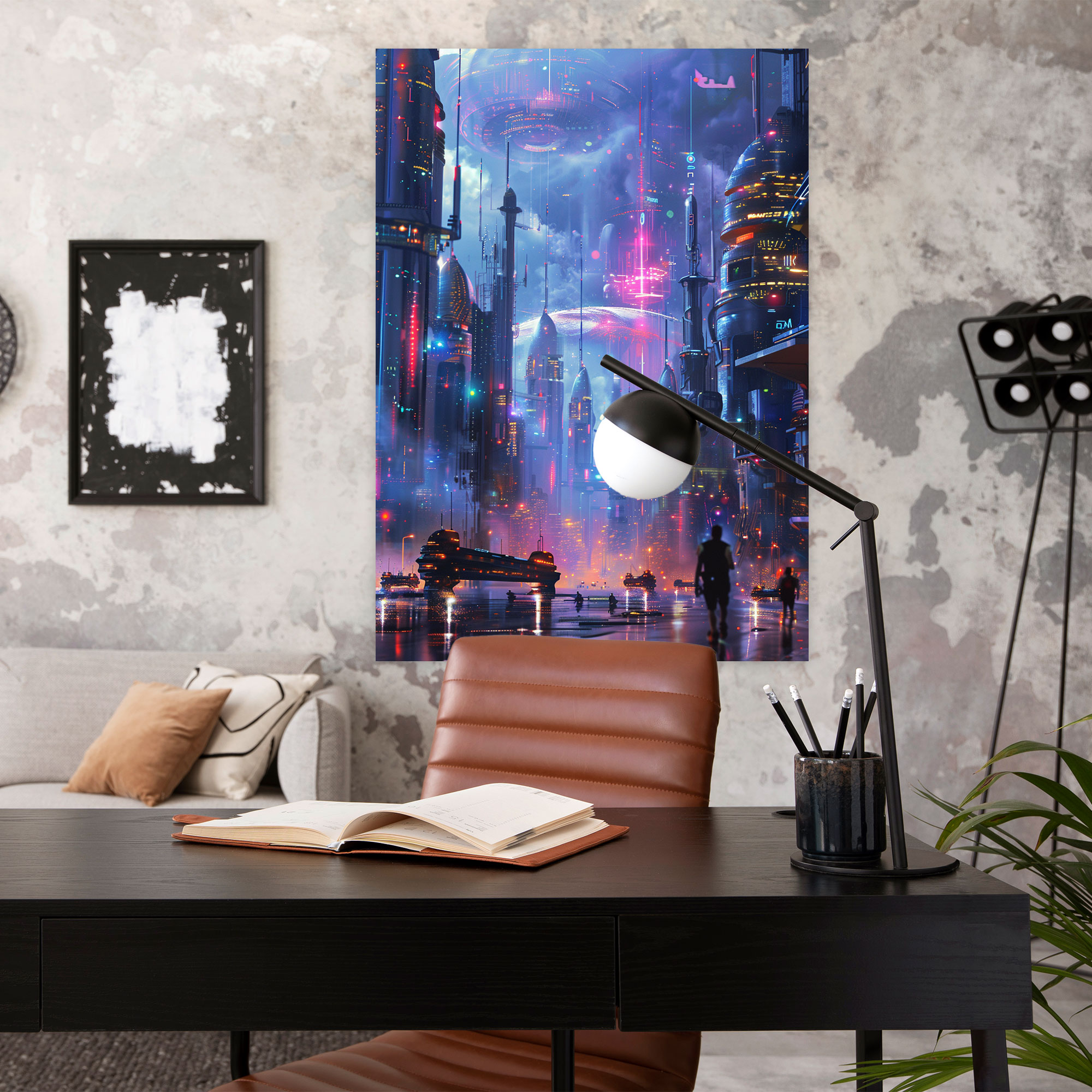 Futurism Art Style Wall Art - Futurism, Canvas, Wall Decoration, Home Decoration