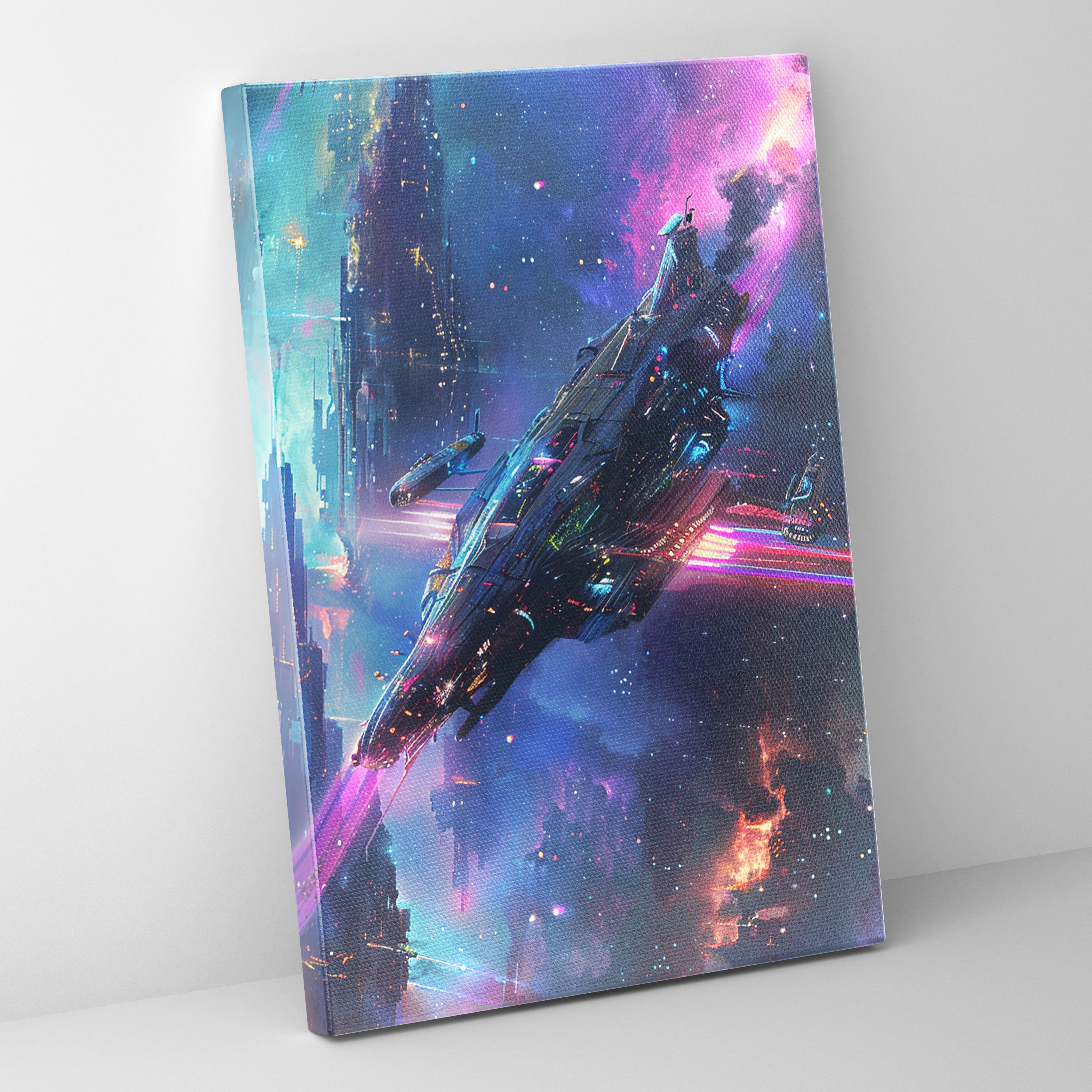 Futurism Art Style Wall Art - Futurism, Canvas, Home Decoration, Wall Art