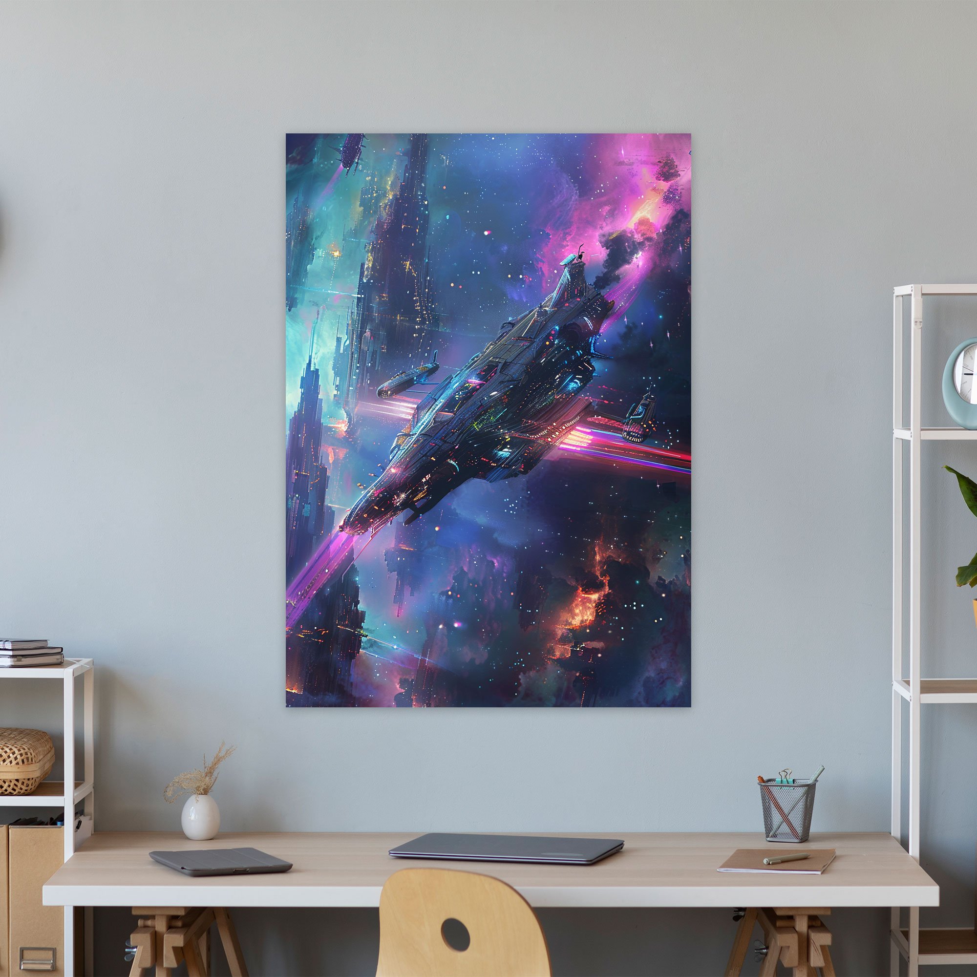 Futurism Art Style Wall Art - Futurism, Canvas, Home Decoration, Wall Art