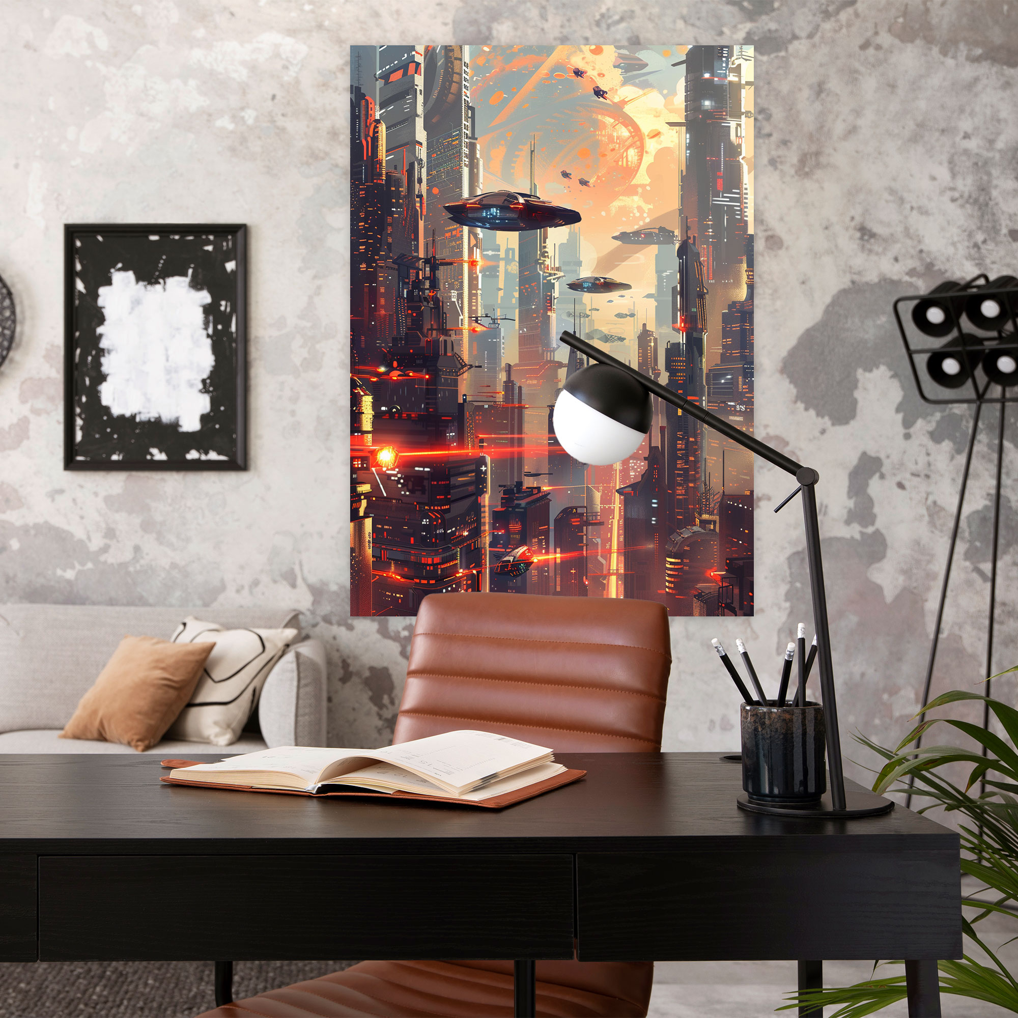 Futurism Art Style Wall Decoration - Futurism, Wall Decoration, Futurism Art Style, Canvas Wall Art