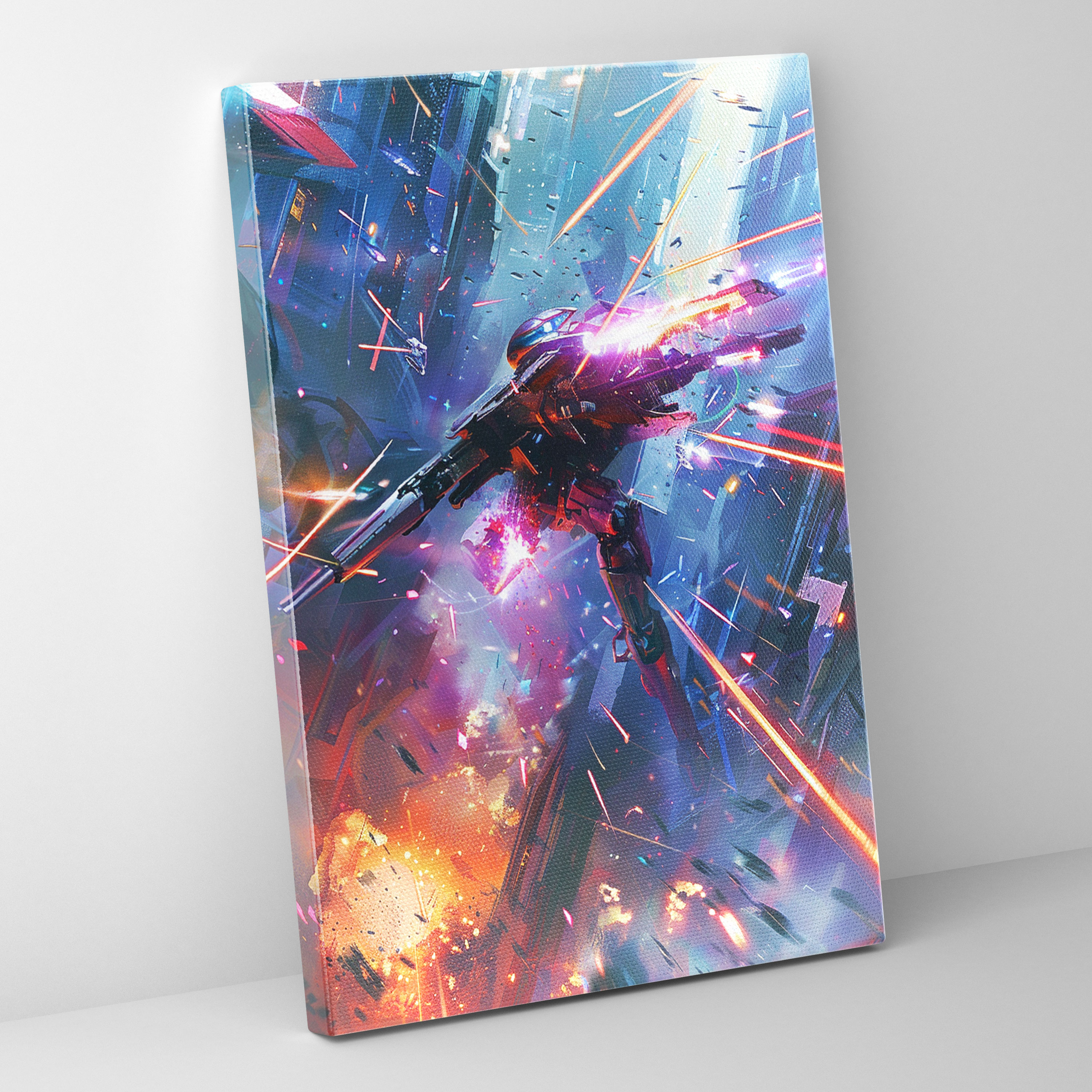 Futurism Art Style Wall Decoration - Futurism, Canvas Wall Art, Canvas, Home Decoration