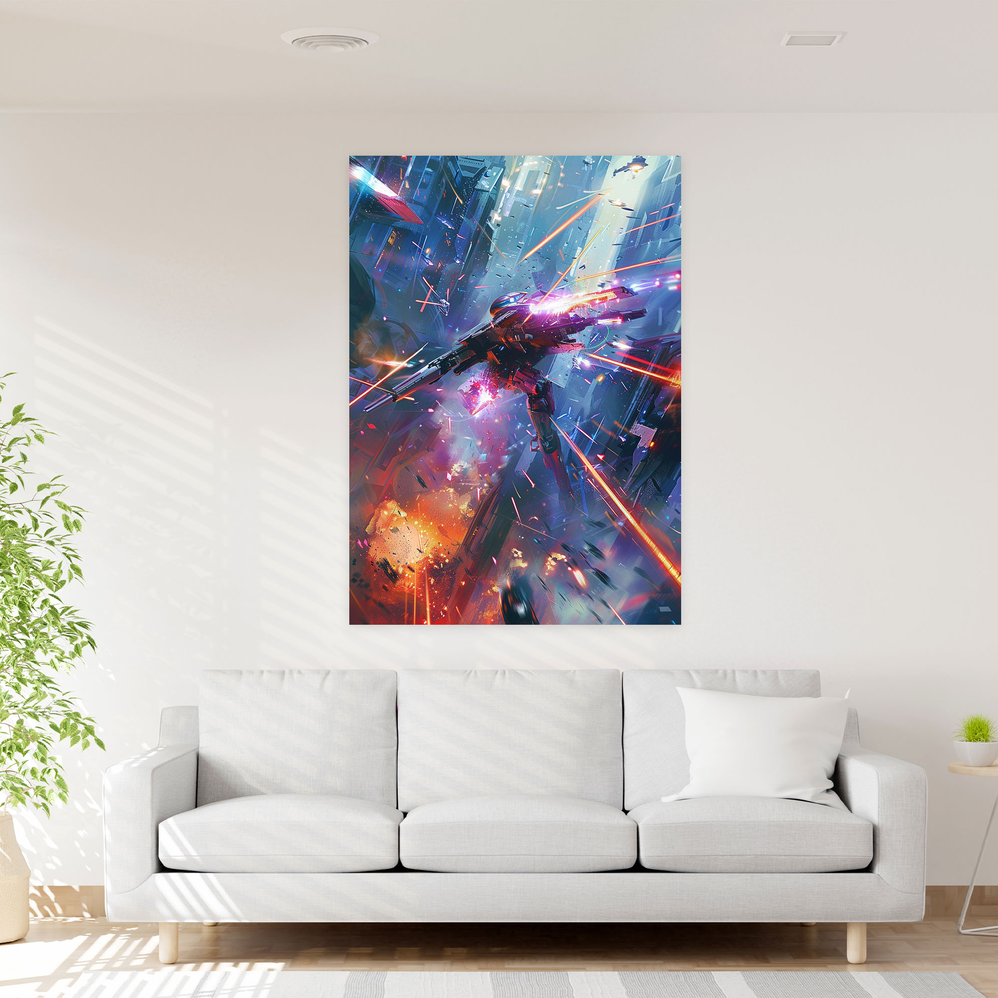 Futurism Art Style Wall Decoration - Futurism, Canvas Wall Art, Canvas, Home Decoration