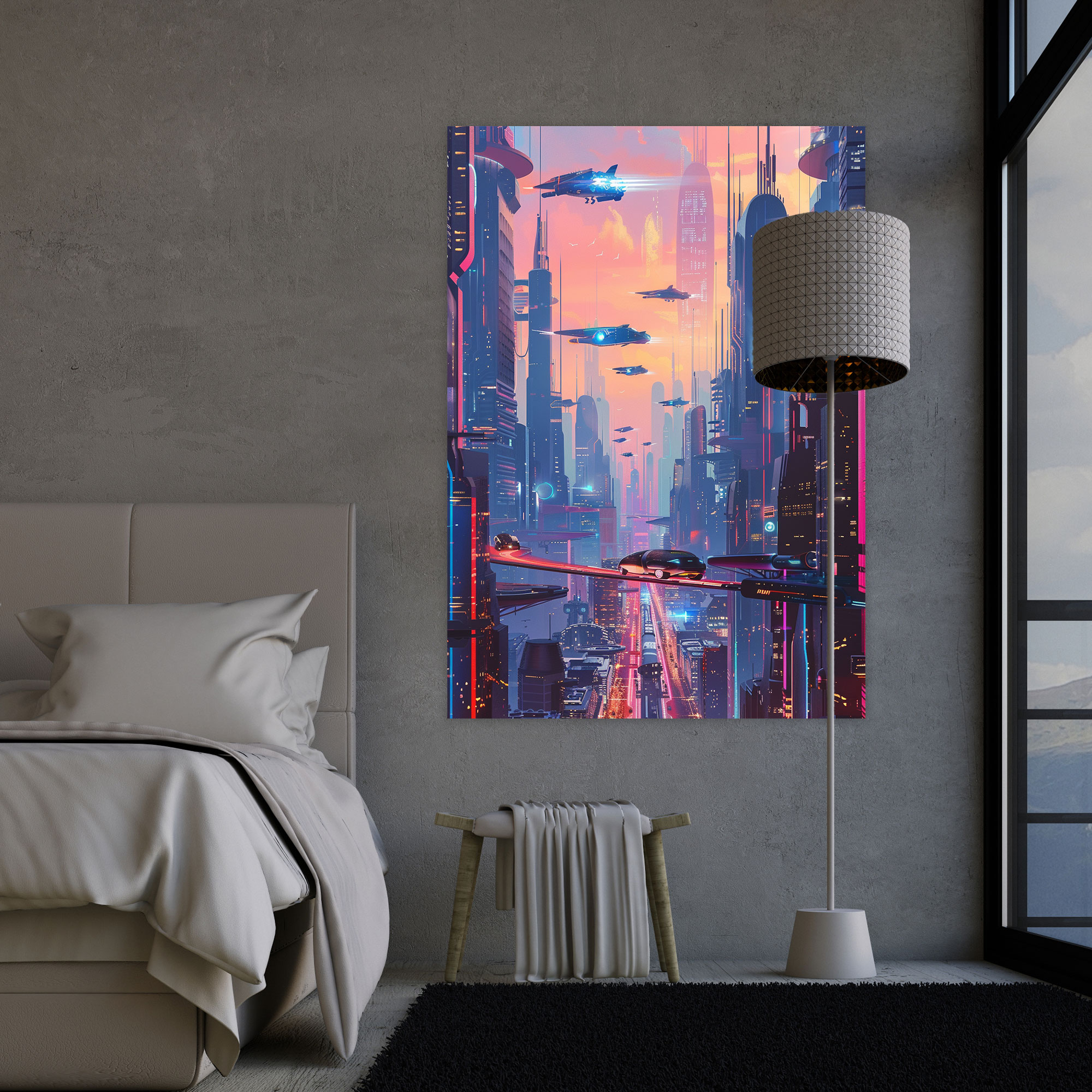 Futurism Art Style Wall Art - Futurism, Home Decoration, Canvas, Wall Art