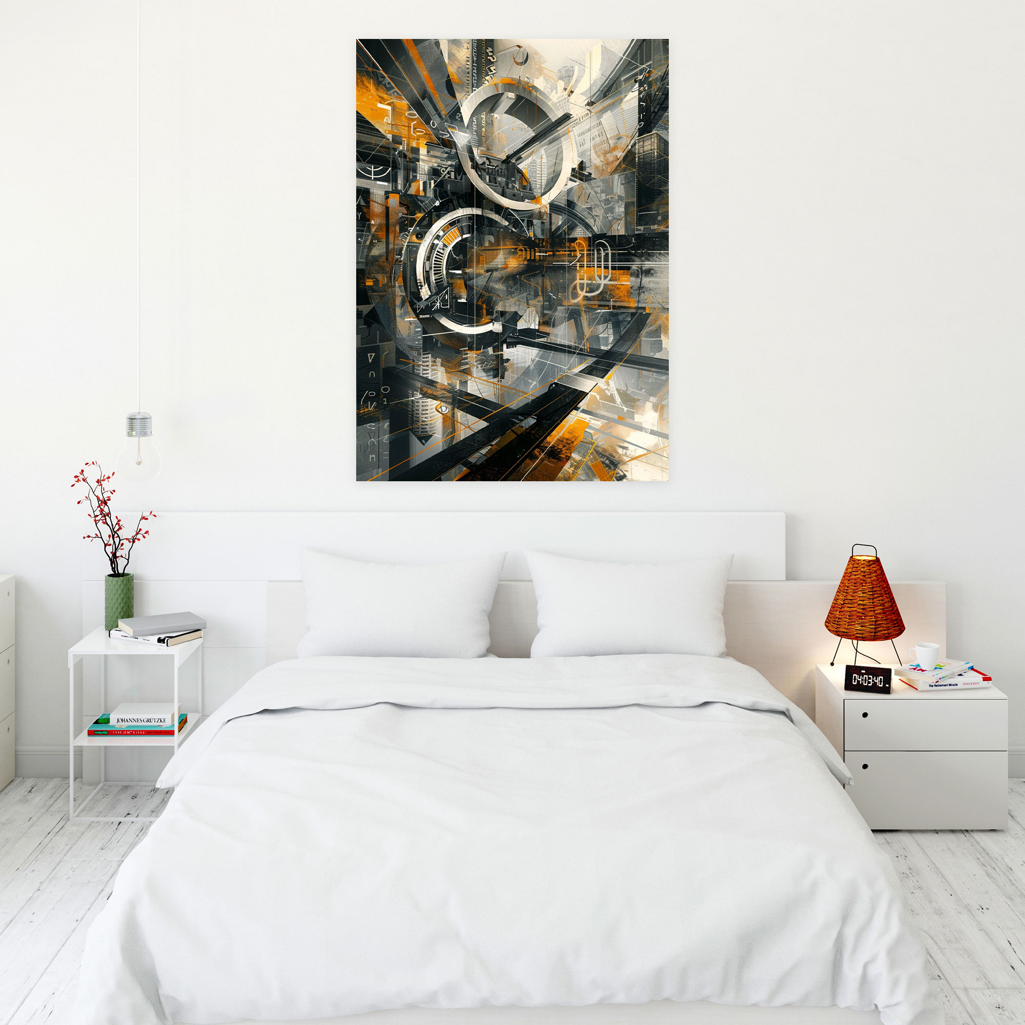 Geometric Futurism Wall Art - Futurism, Home Decoration, Wall Decoration, Futurism Art Style