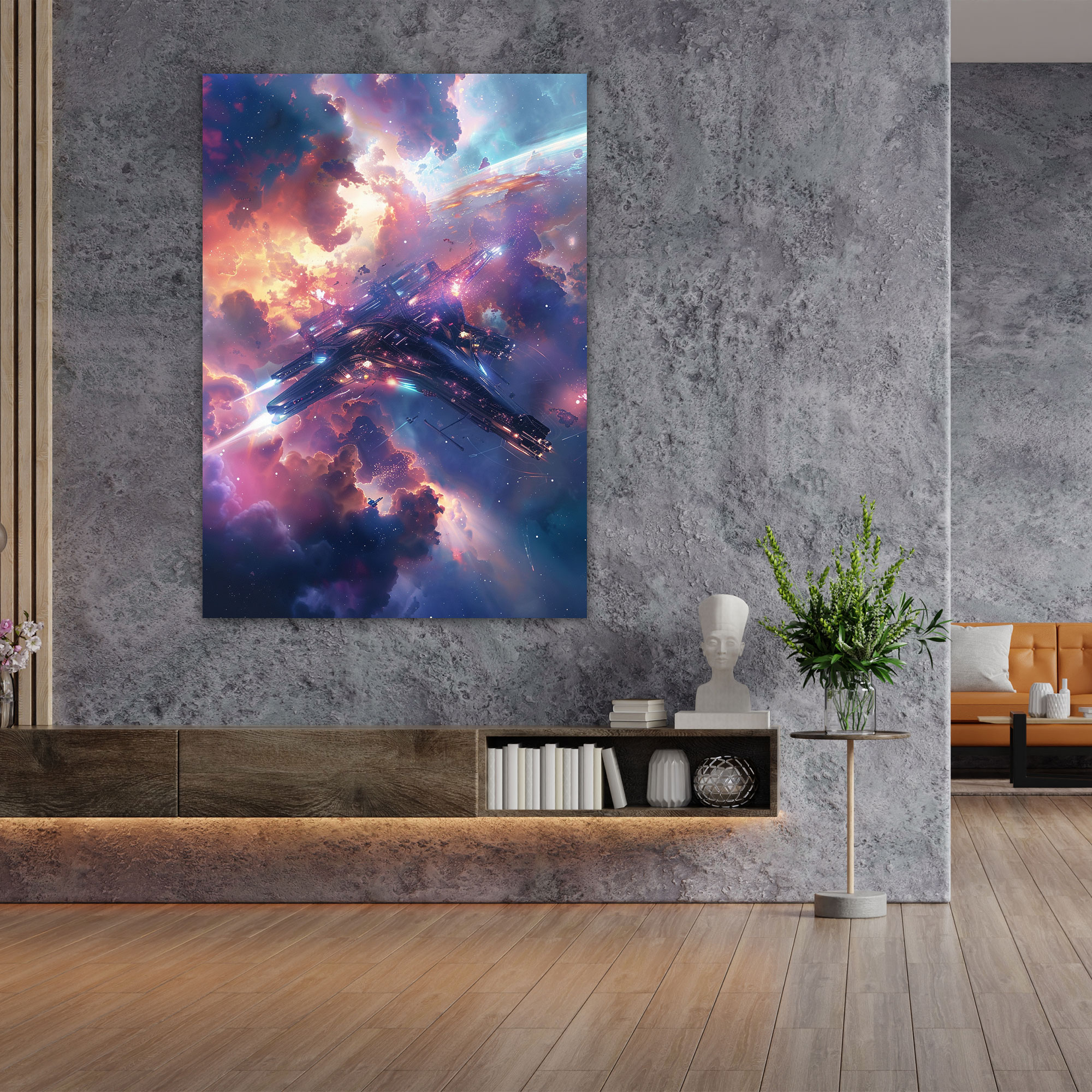 Space Exploration Canvas Print - Futurism, Canvas Wall Art, Wall Art, Canvas