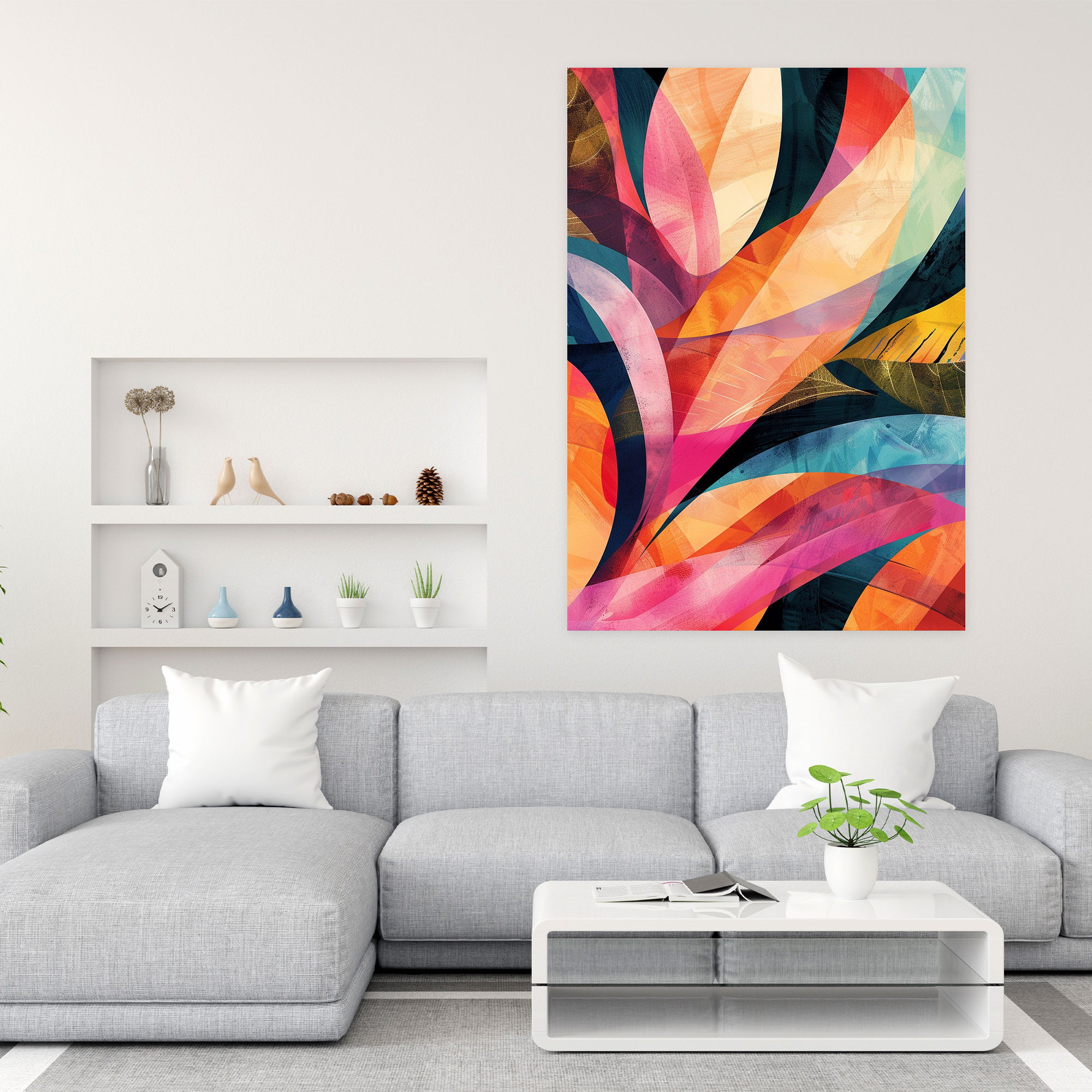 Organic Futurism Wall Art - Futurism, Futurism Art Style, Wall Decoration, Home Decoration