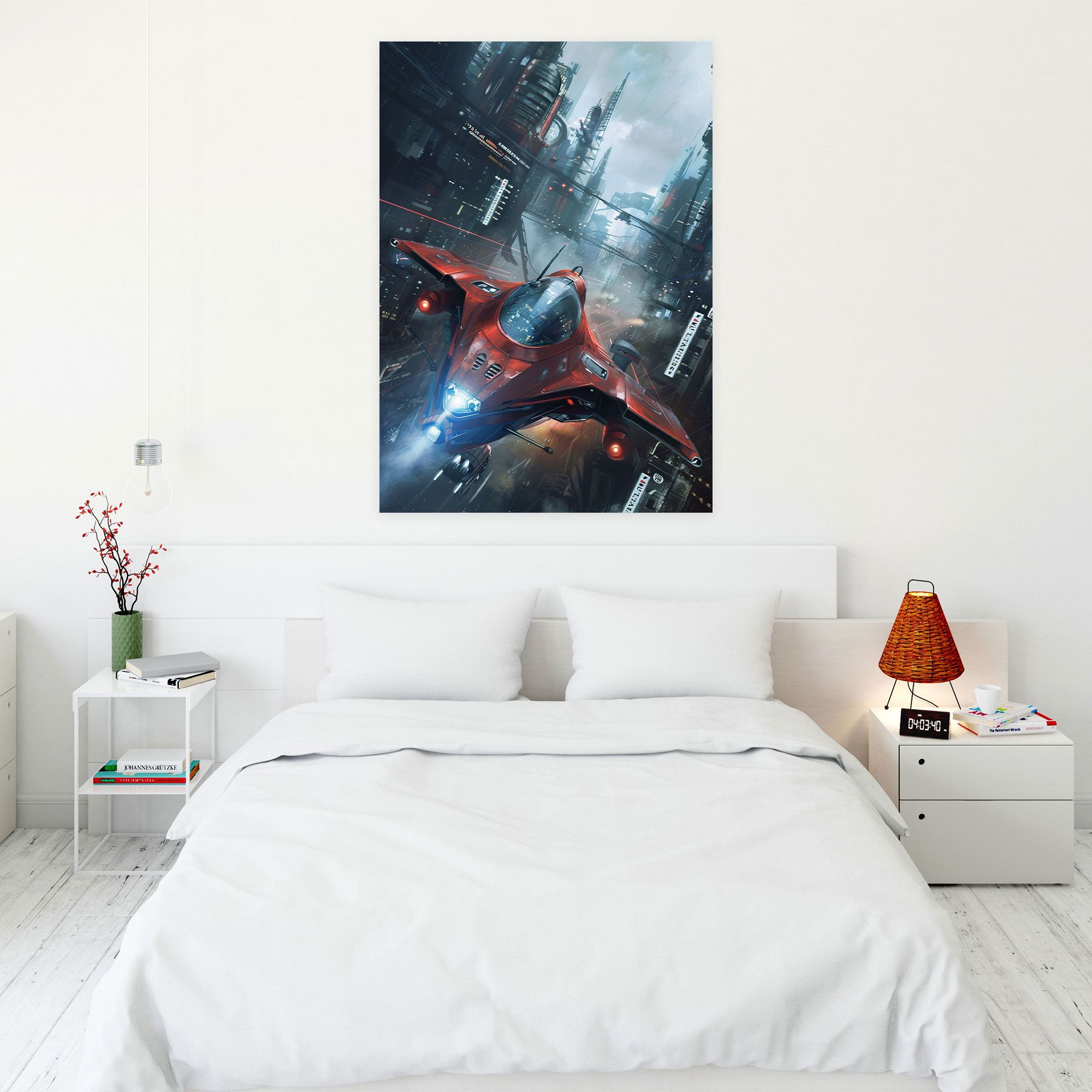 Futuristic Vehicles Canvas Print - Futurism, Canvas, Home Decoration, Futurism Art Style