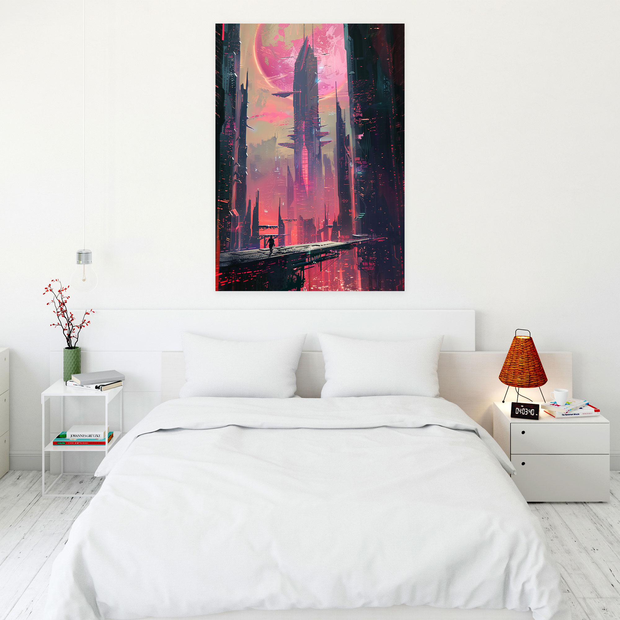 Futuristic Architecture Canvas Print - Futurism, Wall Art, Futurism Art Style, Home Decoration
