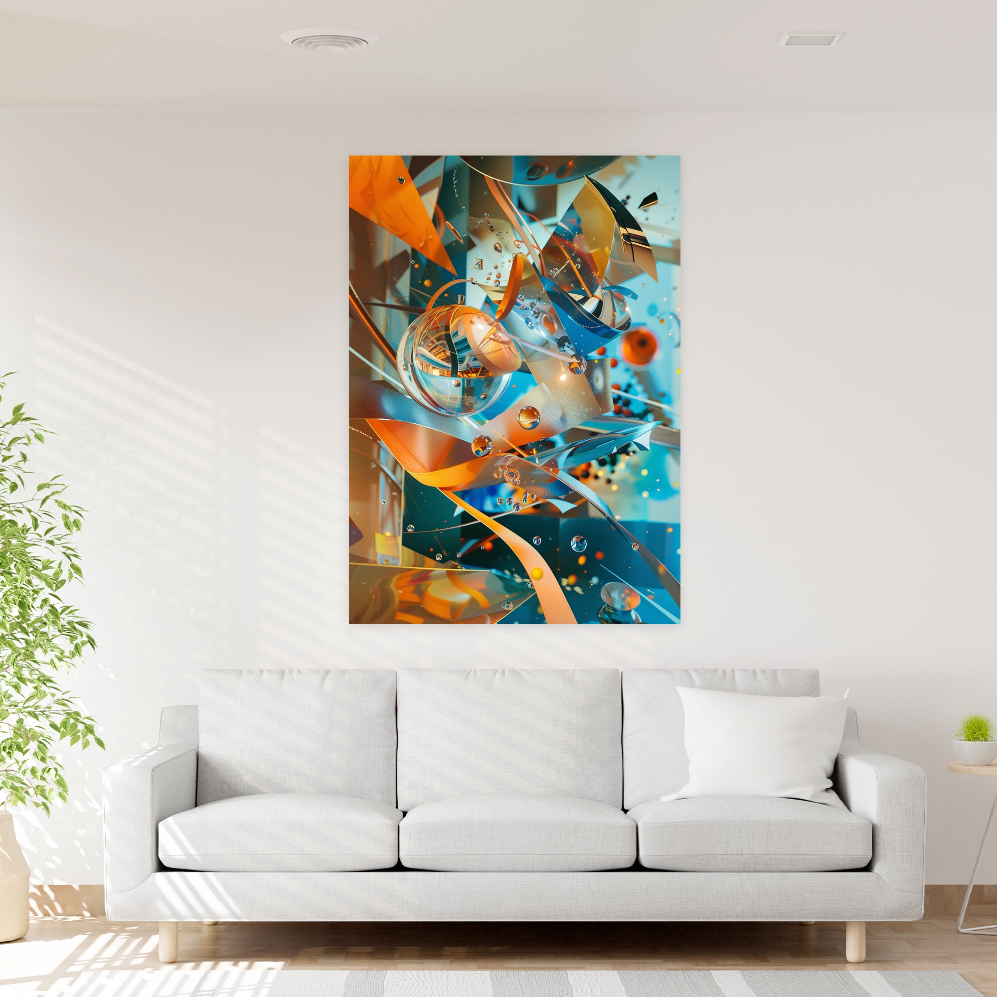 Futurism Art Style Wall Decoration - Futurism, Canvas Print, Canvas, Futurism Art Style