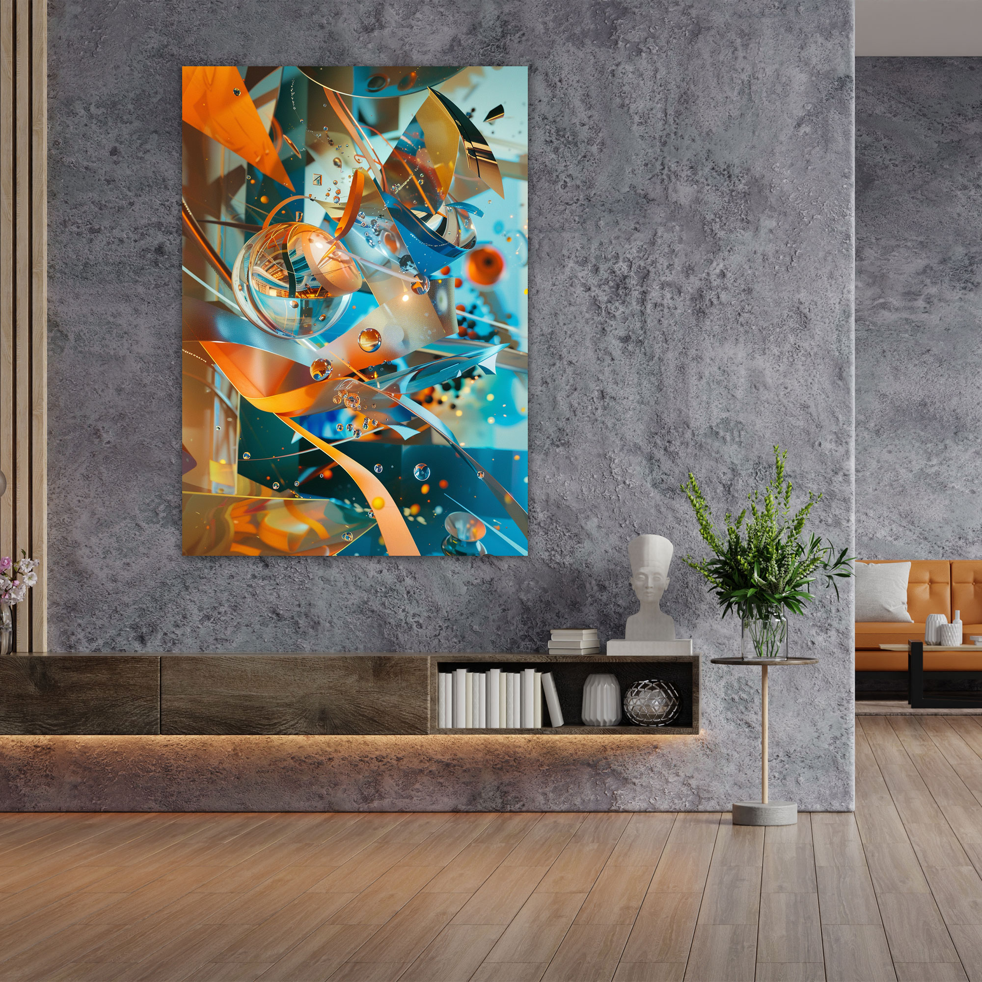 Futurism Art Style Wall Decoration - Futurism, Canvas Print, Canvas, Futurism Art Style