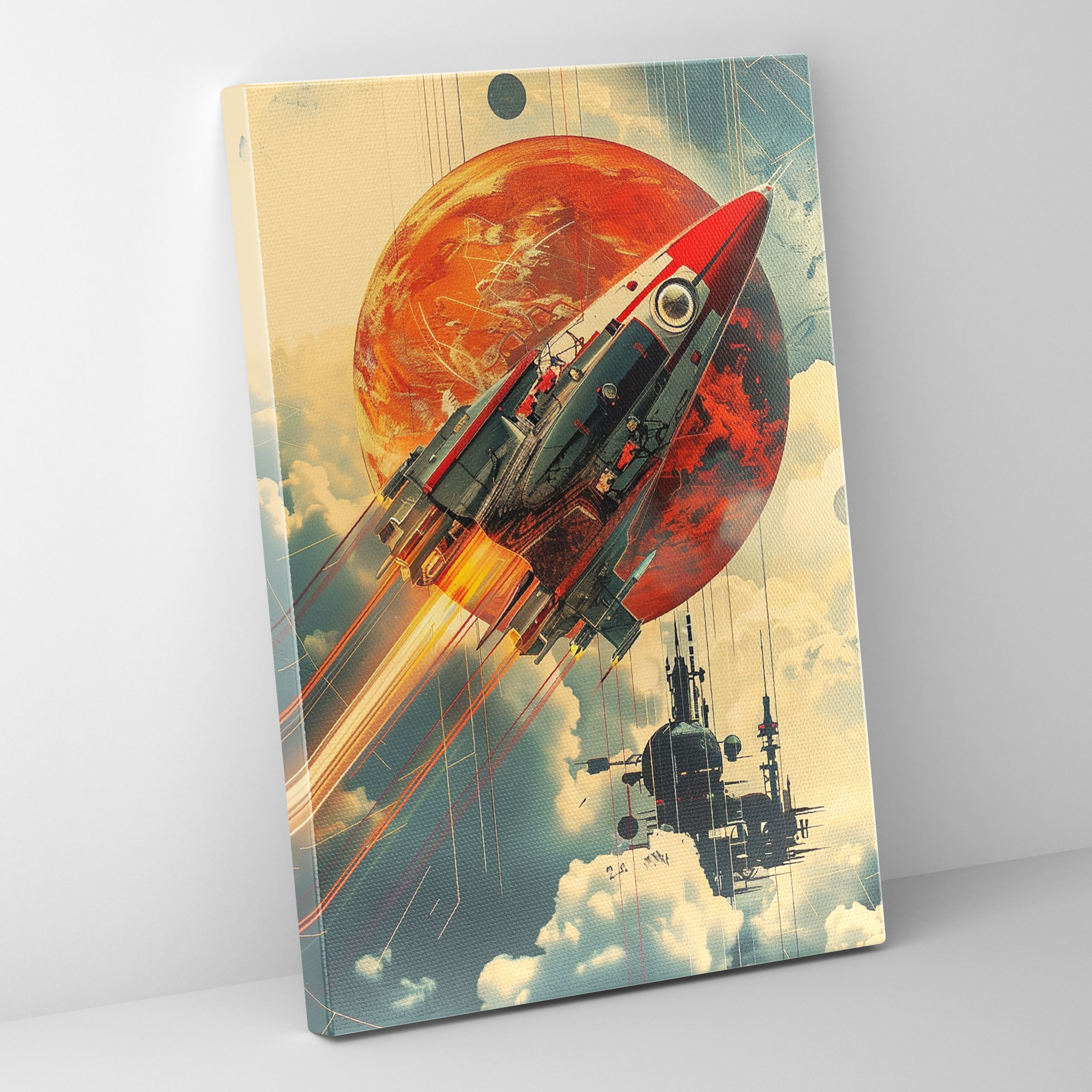 Futurism Art Style Wall Art - Futurism, Canvas Print, Wall Art, Canvas Wall Art