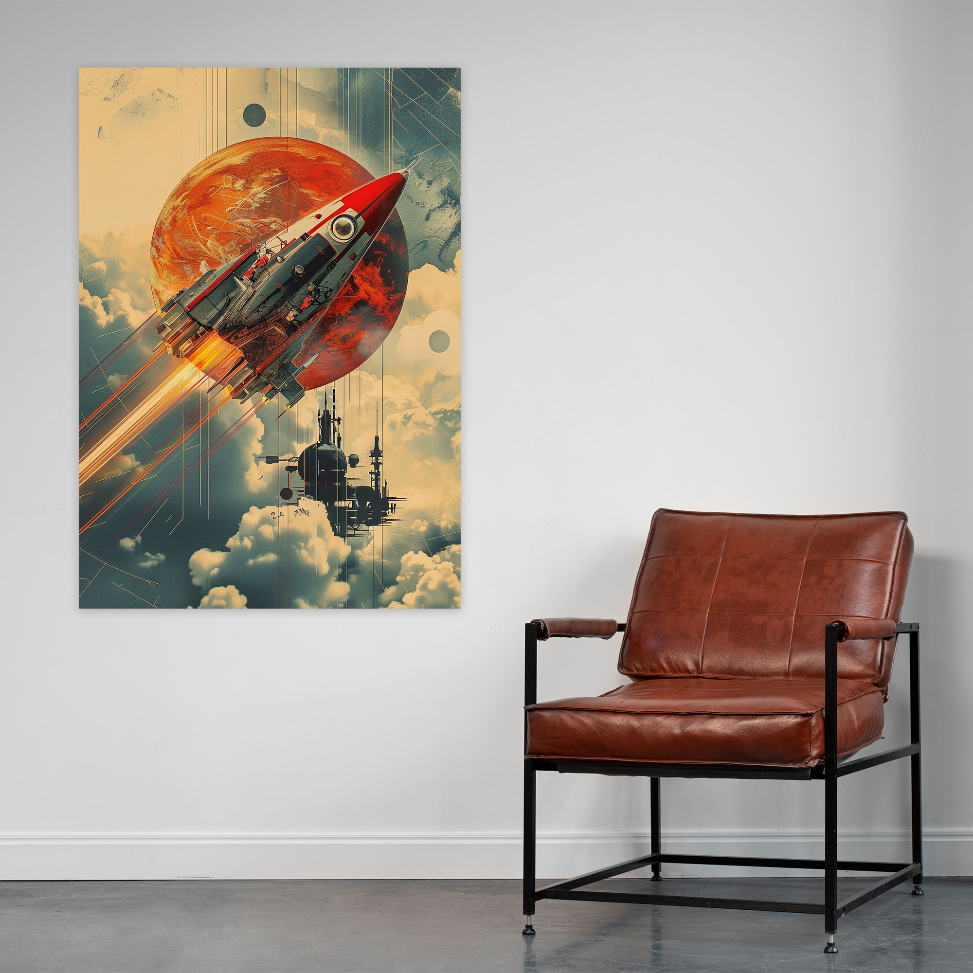 Futurism Art Style Wall Art - Futurism, Canvas Print, Wall Art, Canvas Wall Art