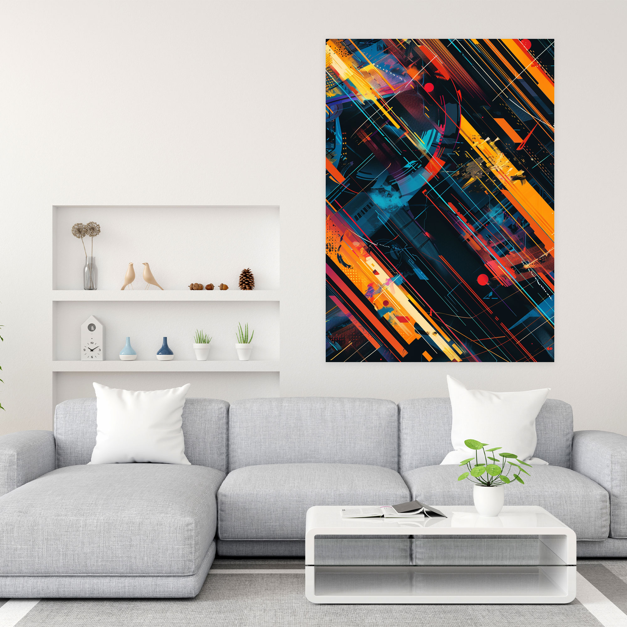 Futurism Art Style Wall Decoration - Futurism, Wall Decoration, Futurism Art Style, Canvas Print