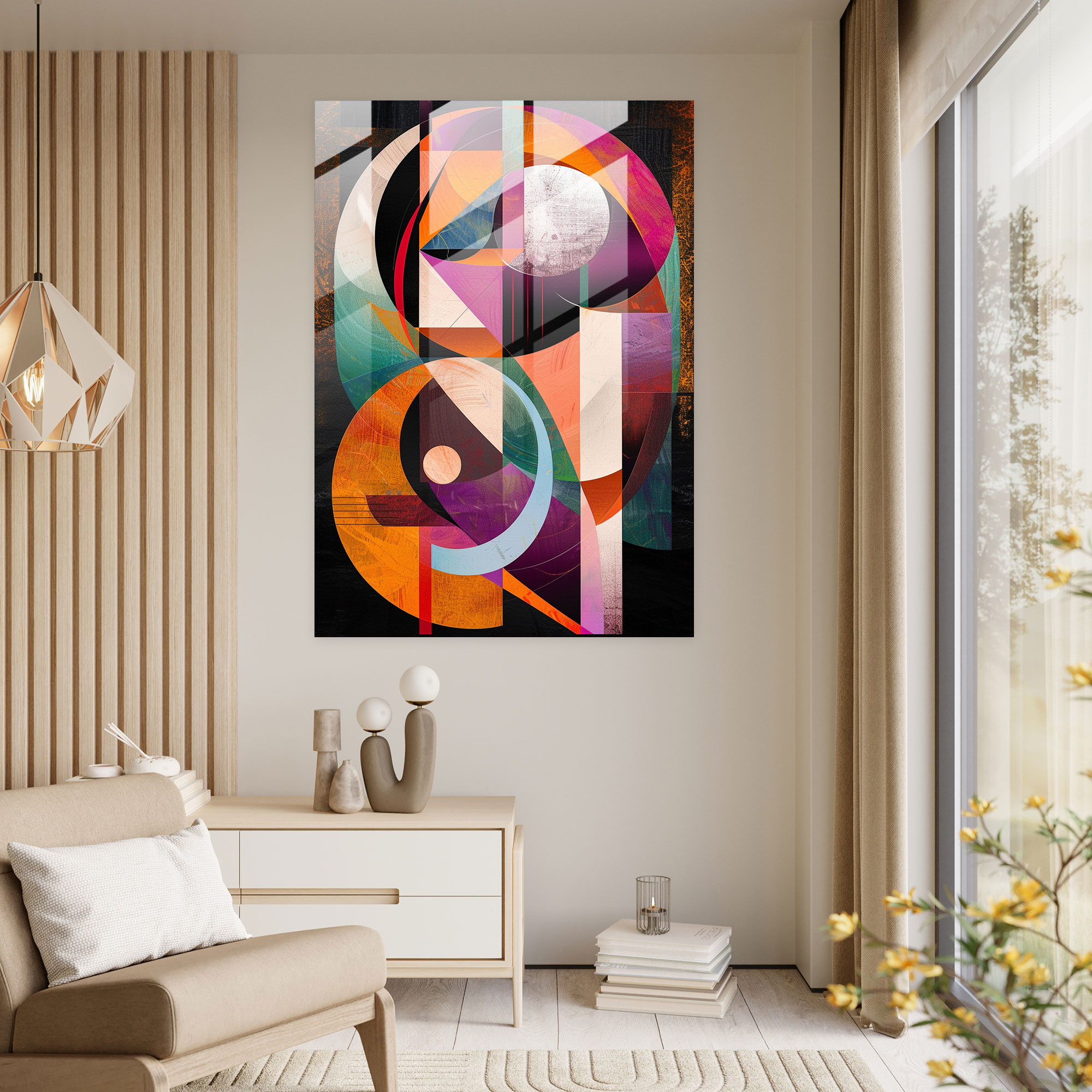 Futurism Art Style Glass Print - Futurism, Wall Decoration, Glass Art, Futurism Art Style