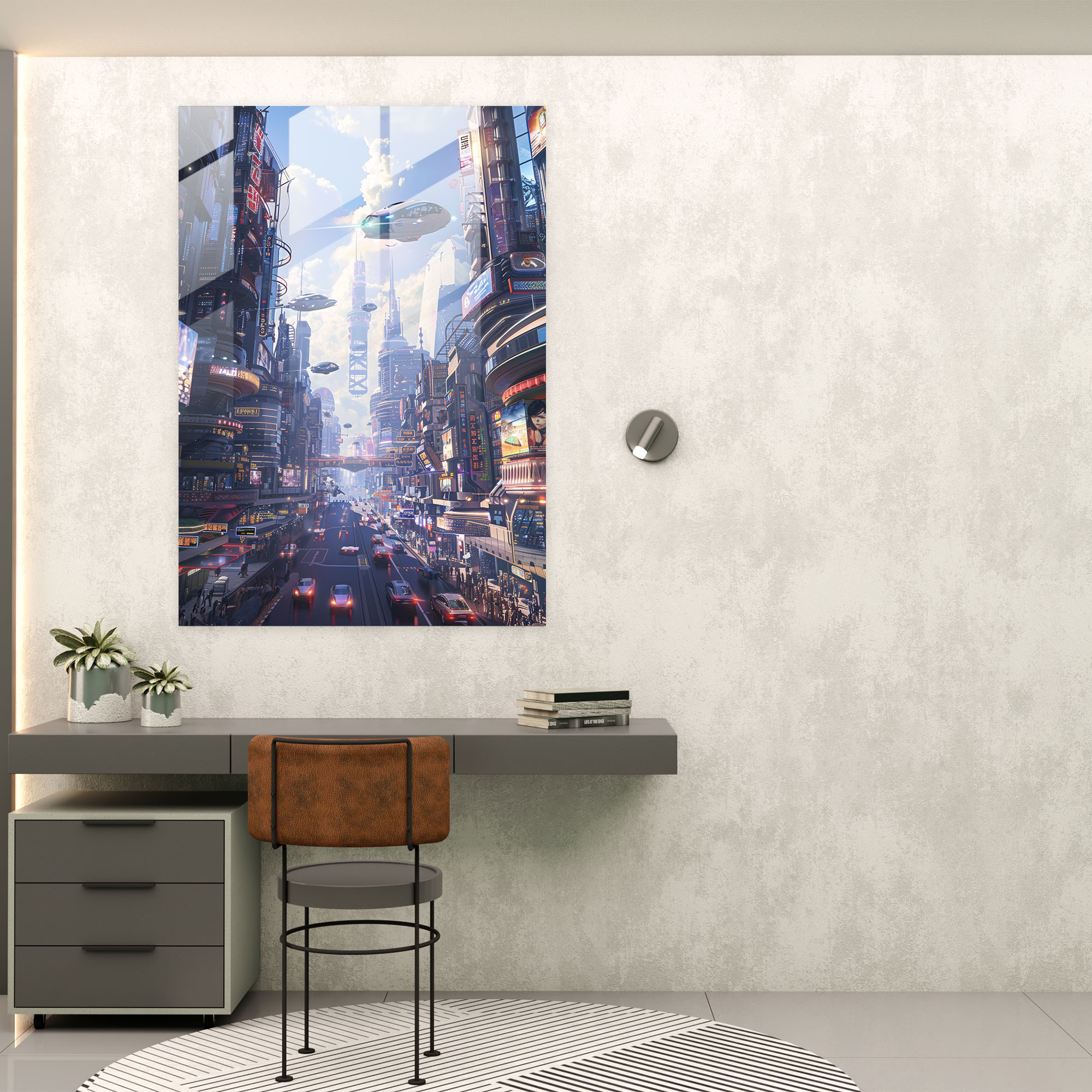 Futurism Art Style Glass Wall Art - Futurism, Wall Decoration, Glass Wall Art, Futurism Art Style