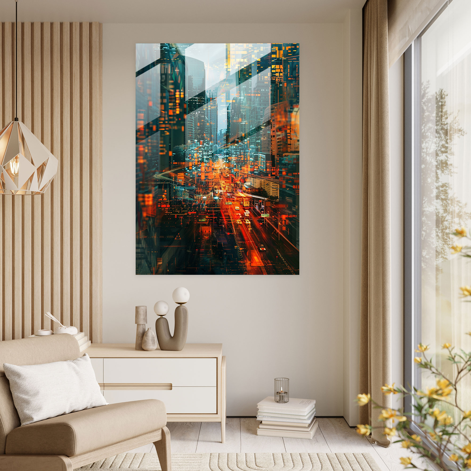 Futurism Art Style Home Decoration - Futurism, Glass Wall Art, Modern Art, Home Decoration