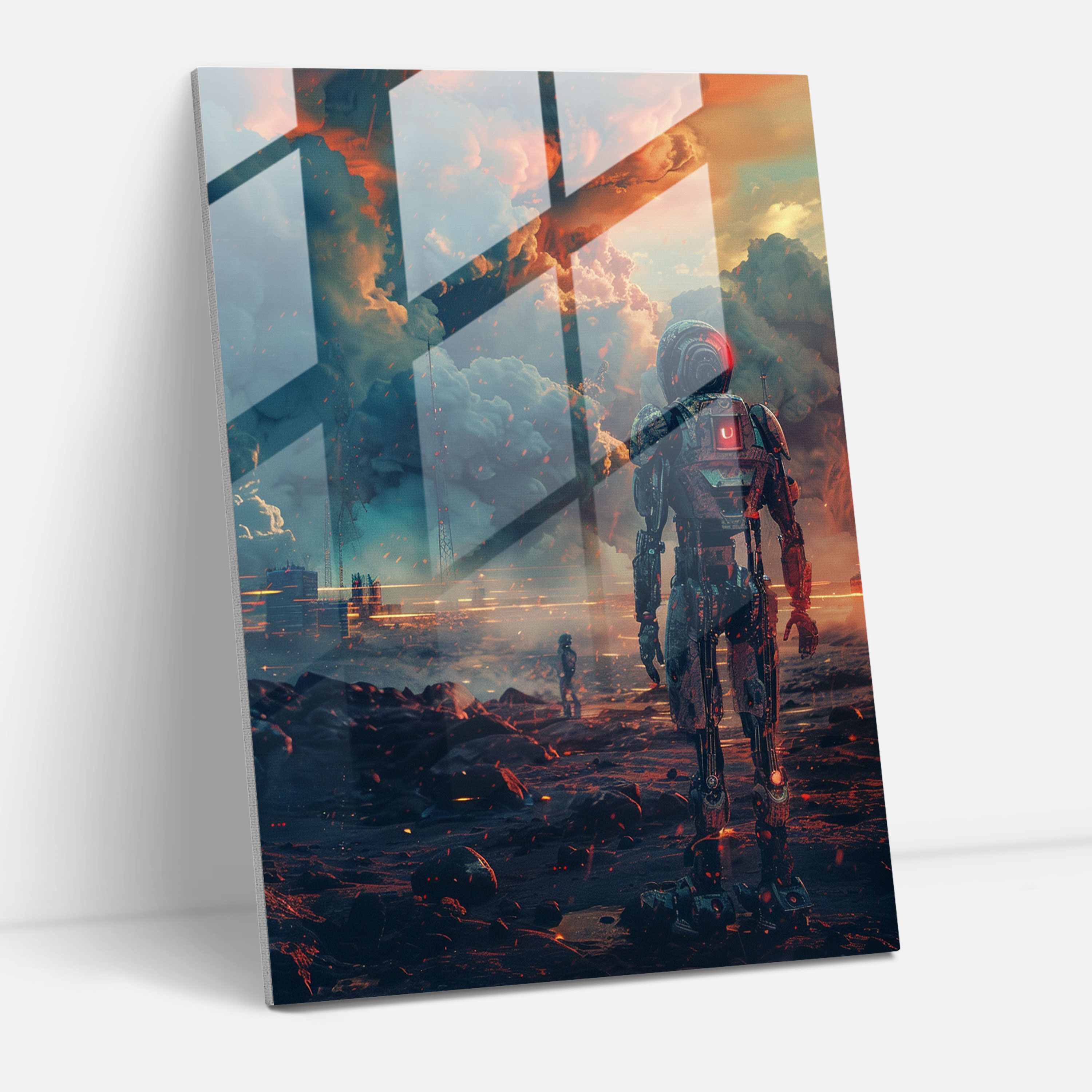 Futurism Art Style Wall Decoration - Futurism, Glass Print, Glass Wall Art, Modern Art