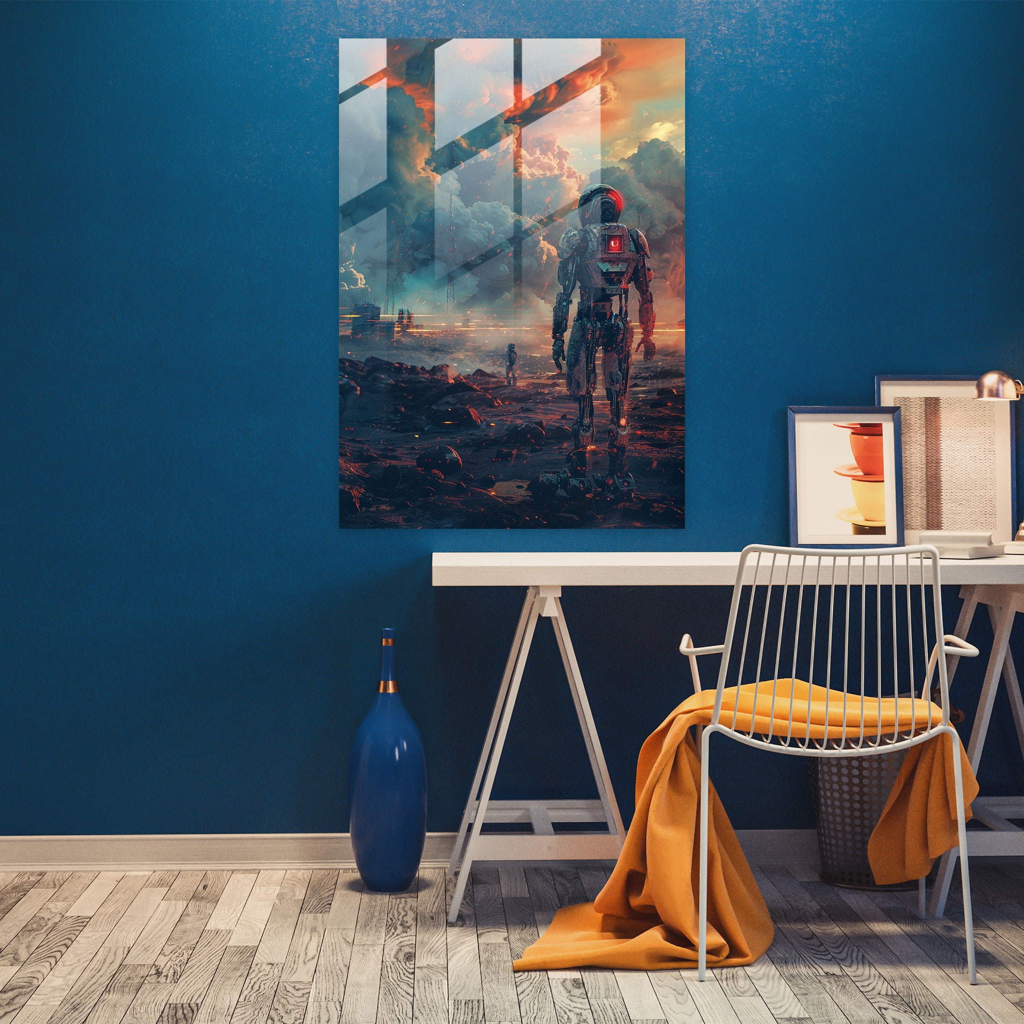 Futurism Art Style Wall Decoration - Futurism, Glass Print, Glass Wall Art, Modern Art
