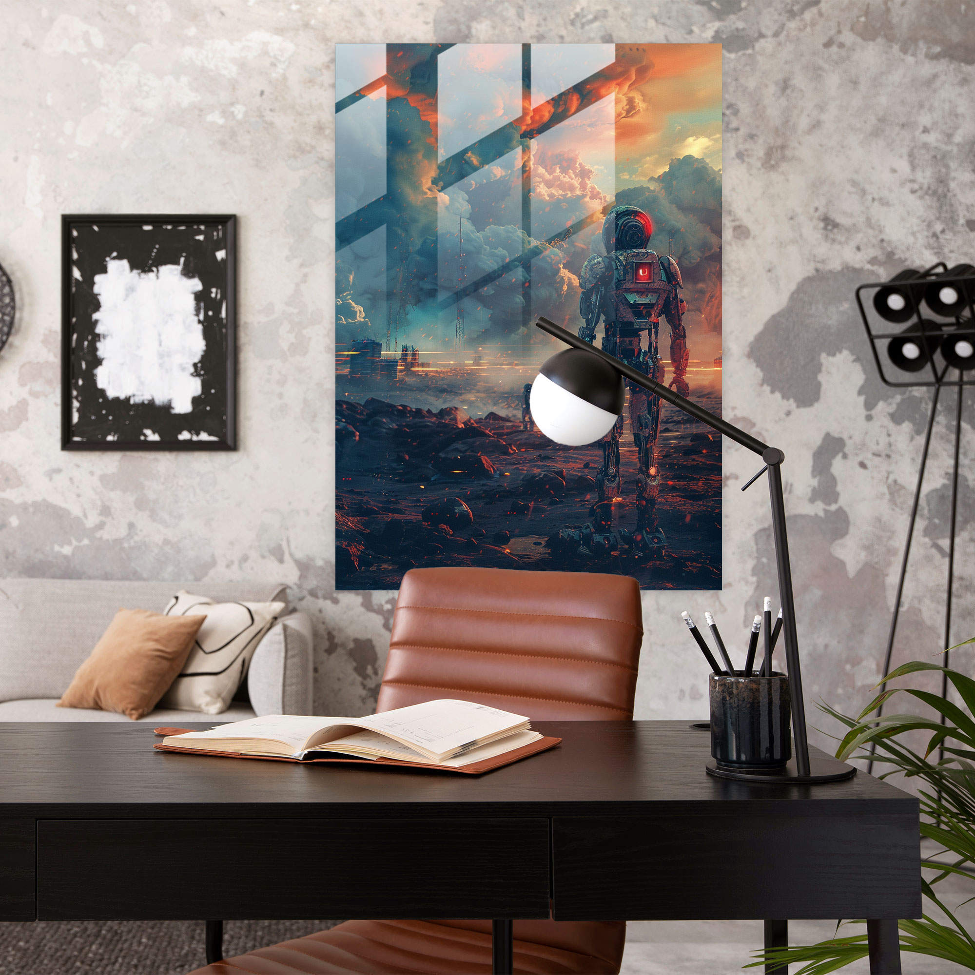 Futurism Art Style Wall Decoration - Futurism, Glass Print, Glass Wall Art, Modern Art