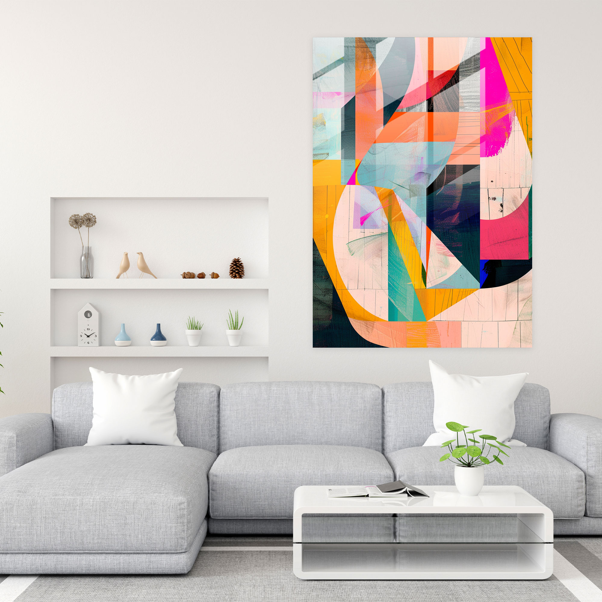 Futurism Art Style Glass Wall Art - Futurism, Glass Wall Art, Modern Art, Futurism Art Style