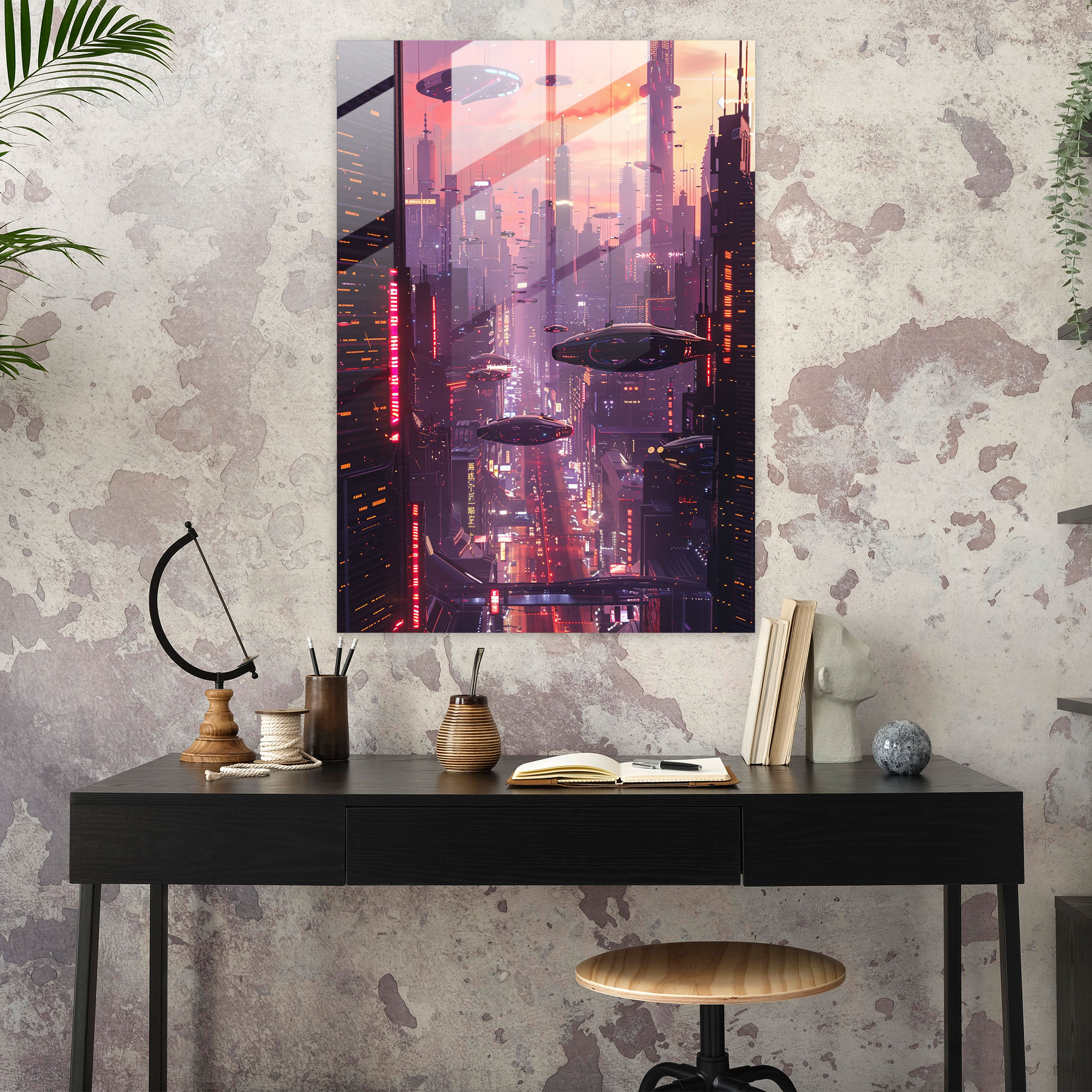 Futurism Art Style Glass Wall Art - Futurism, Futurism Art Style, Glass Wall Art, Wall Decoration