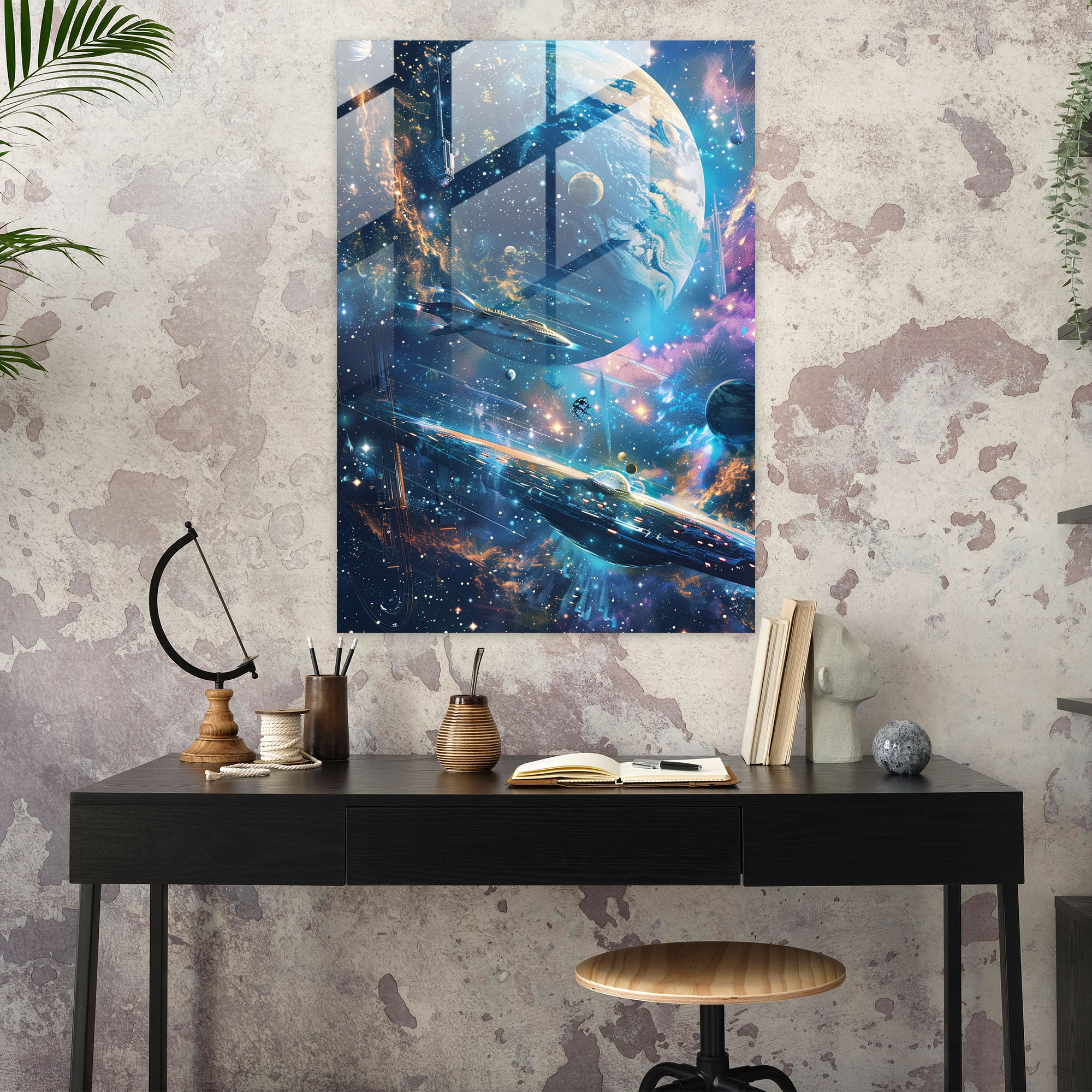 Futurism Art Style Glass Wall Art - Futurism, Glass Wall Art, Wall Decoration, Modern Art