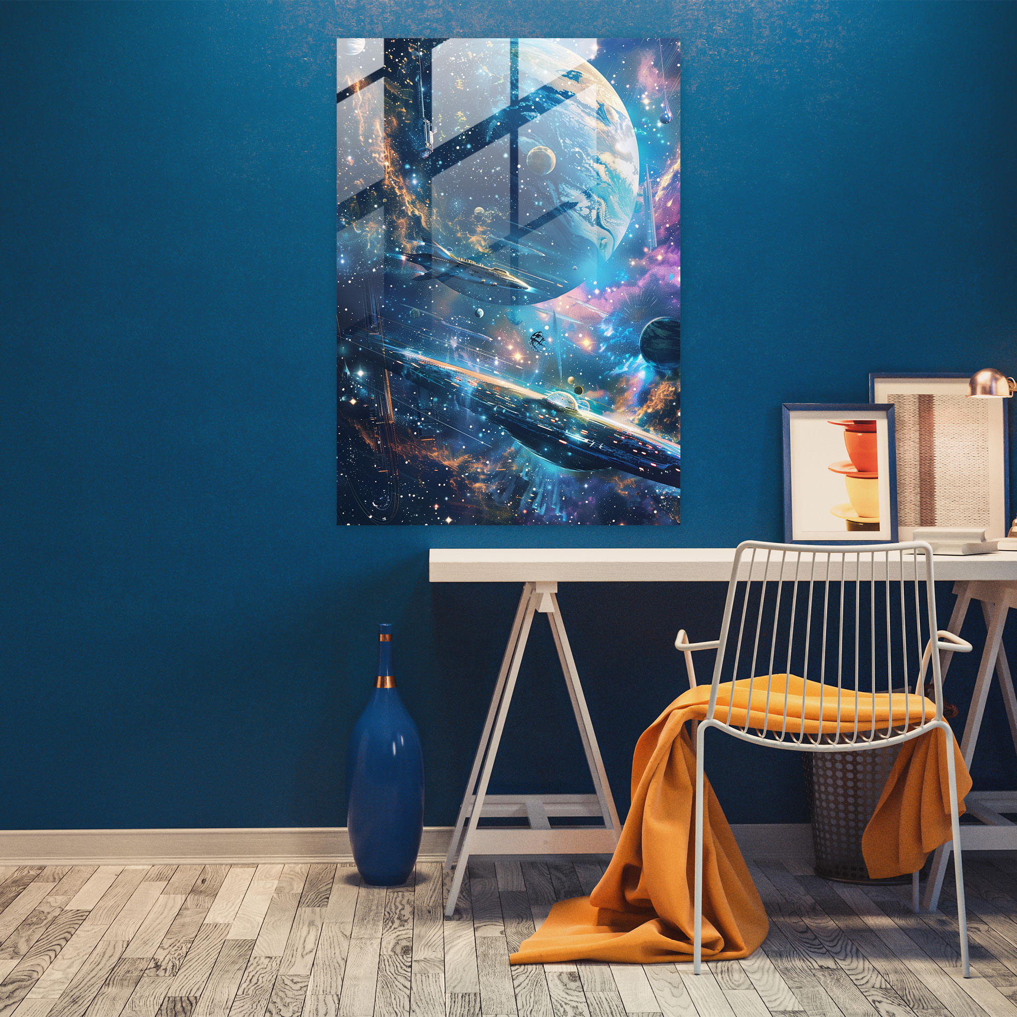 Futurism Art Style Glass Wall Art - Futurism, Glass Wall Art, Wall Decoration, Modern Art