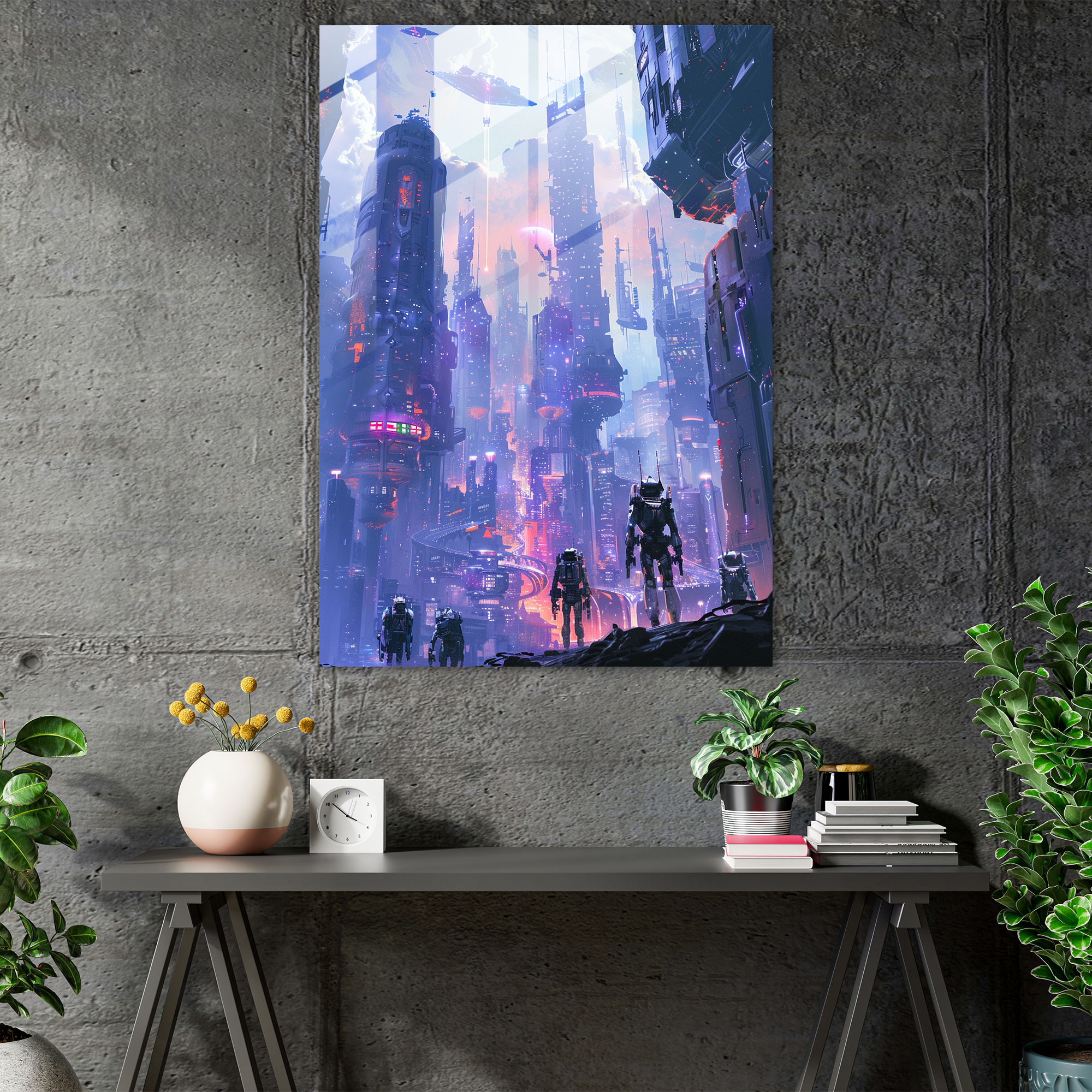 Futurism Art Style Glass Print - Futurism, Home Decoration, Futurism Art Style, Glass Art