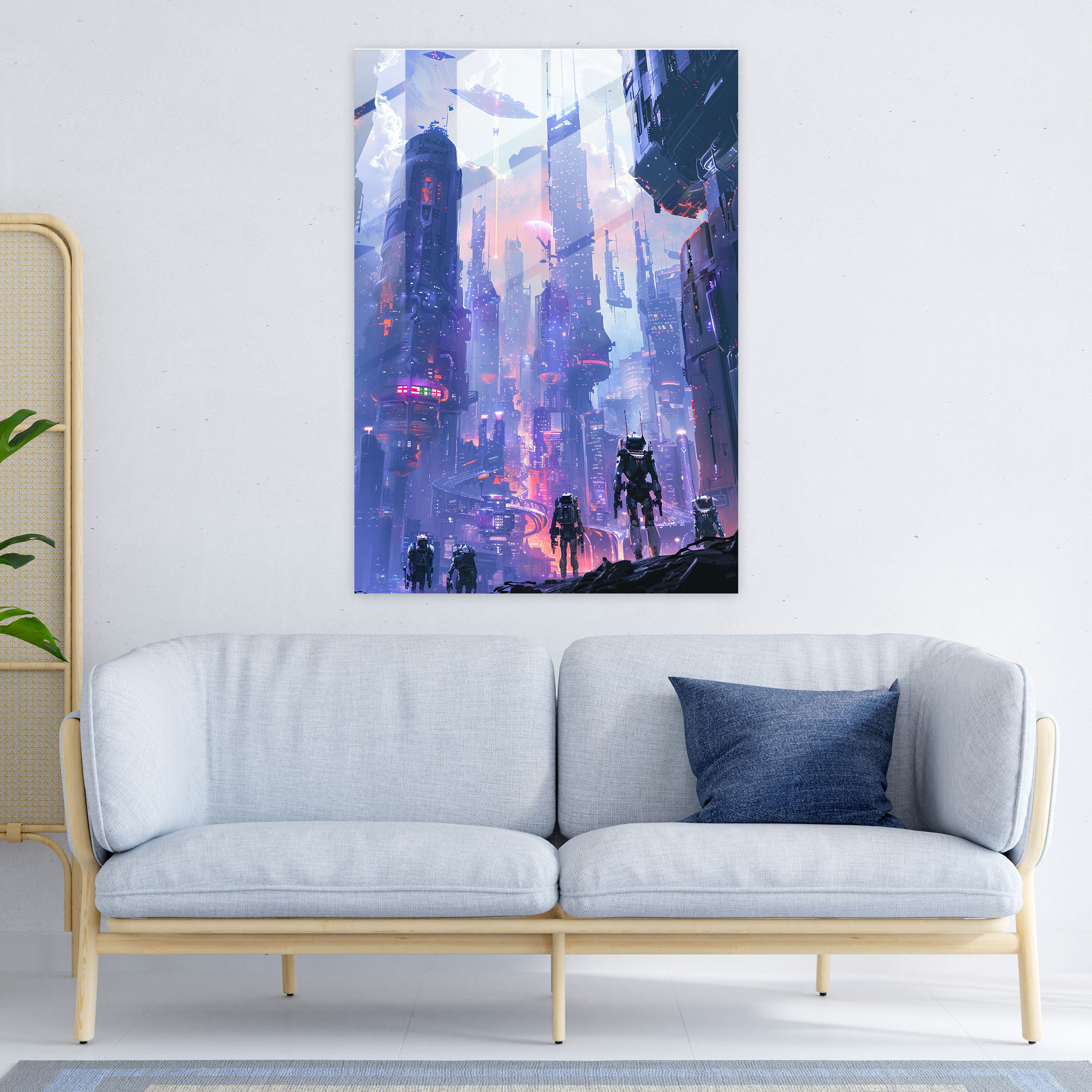 Futurism Art Style Glass Print - Futurism, Home Decoration, Futurism Art Style, Glass Art