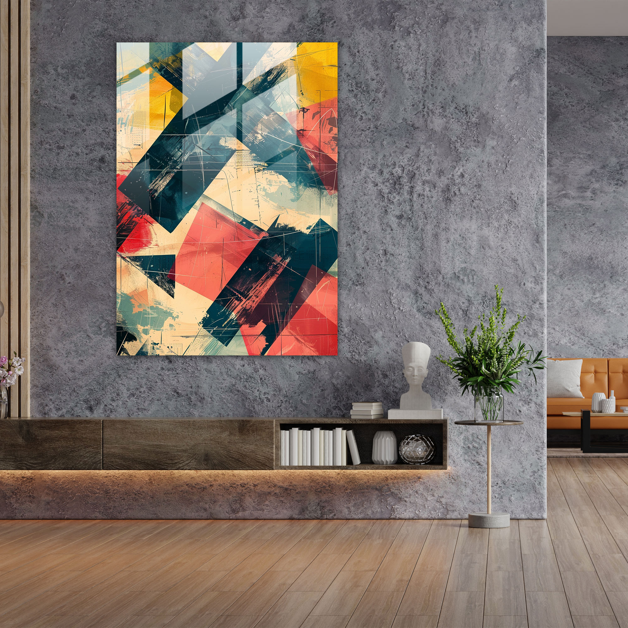 Futurism Art Style Glass Wall Art - Futurism, Futurism Art Style, Wall Decoration, Modern Art