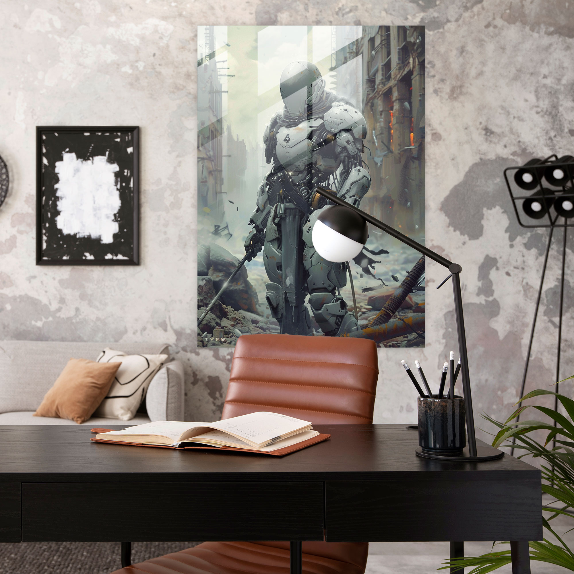 Futurism Art Style Glass Print - Futurism, Home Decoration, Glass Print, Futurism Art Style