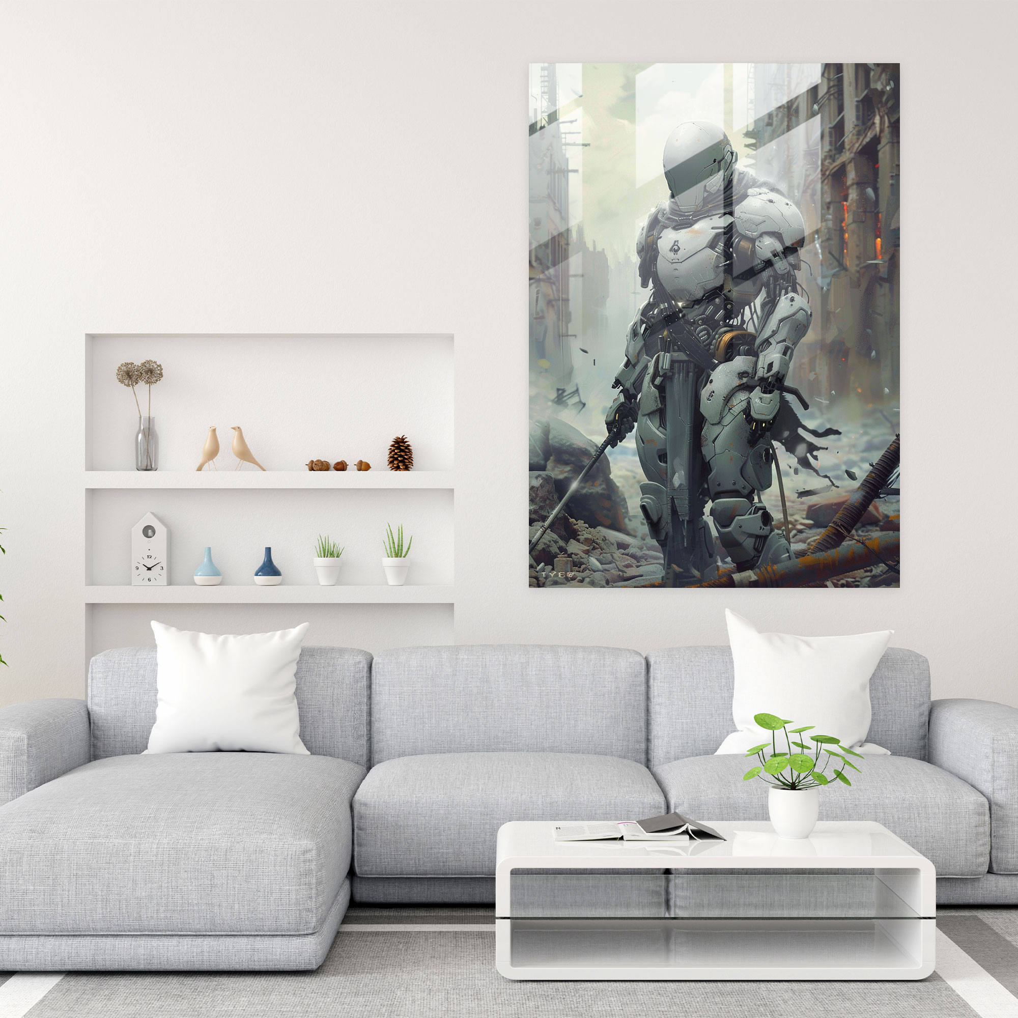Futurism Art Style Glass Print - Futurism, Home Decoration, Glass Print, Futurism Art Style