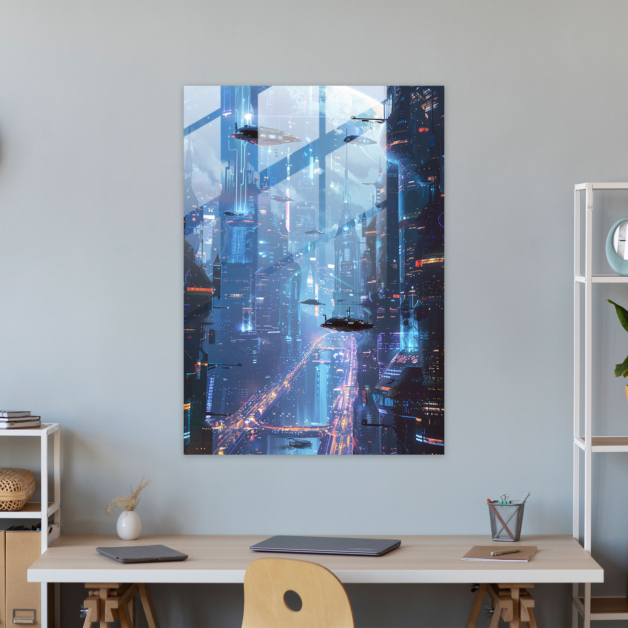 Futurism Art Style Glass Wall Art - Futurism, Modern Art, Wall Decoration, Futurism Art Style