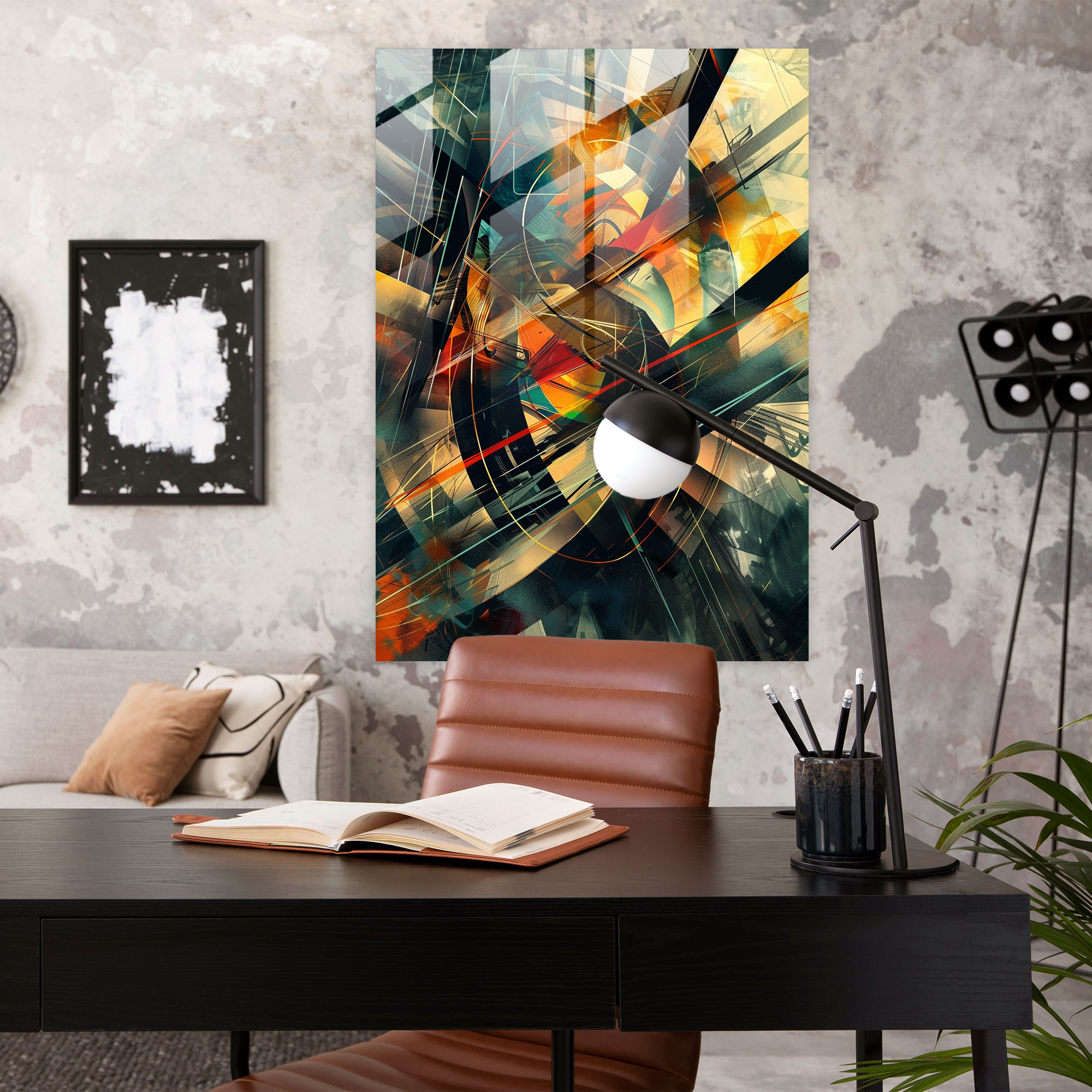 Futurism Art Style Glass Print - Futurism, Glass Art, Futurism Art Style, Home Decoration