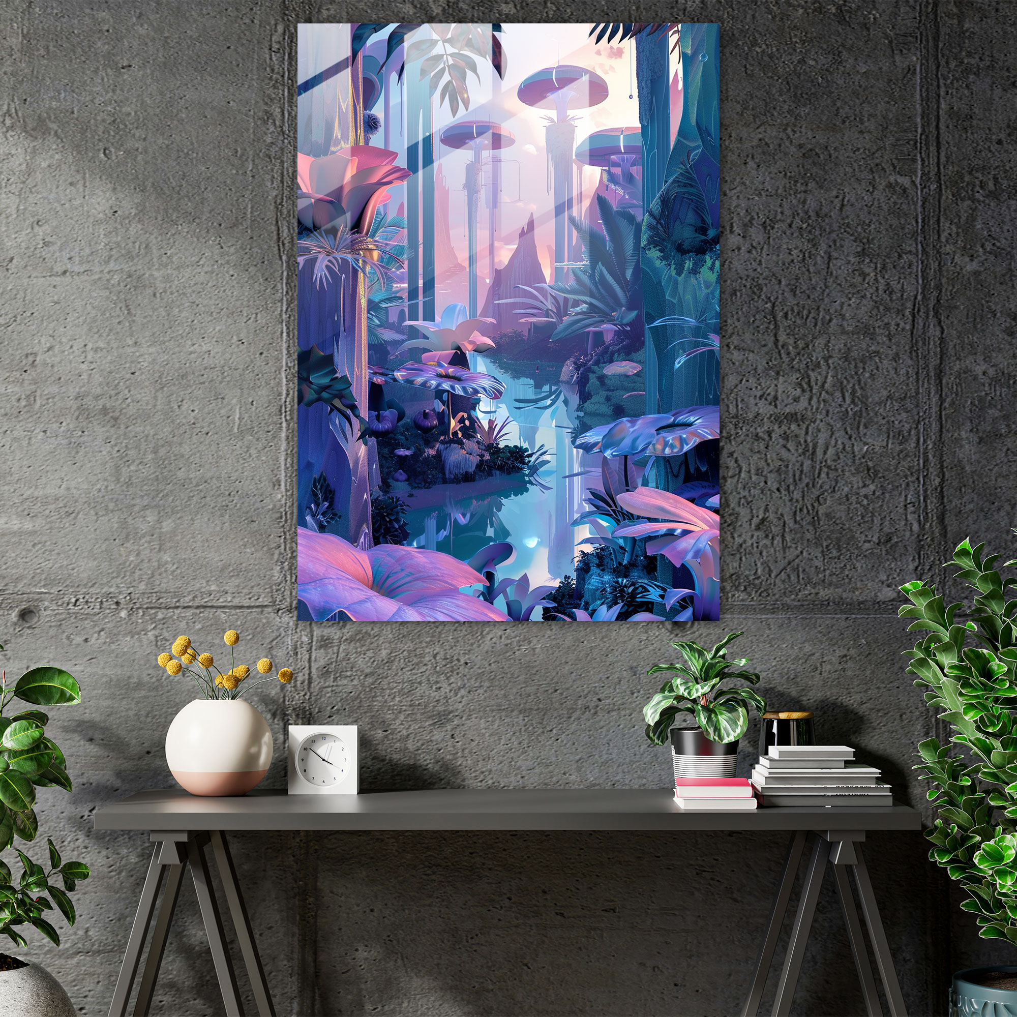 Futurism Art Style Glass Wall Art - Futurism, Wall Decoration, Glass Wall Art, Futurism Art Style