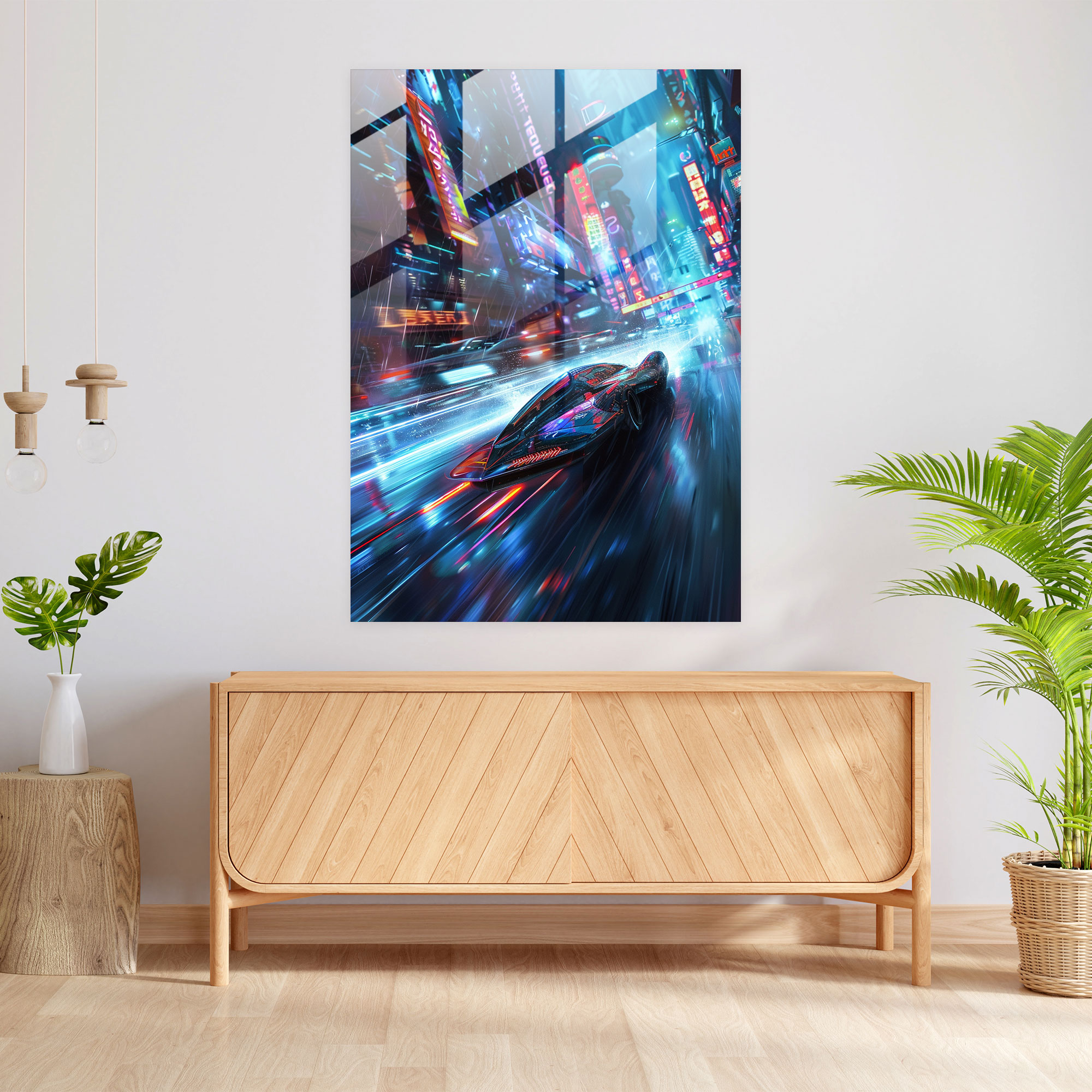 Futurism Modern Art Glass Print - Futurism, Futurism Art Style, Glass Print, Glass Wall Art