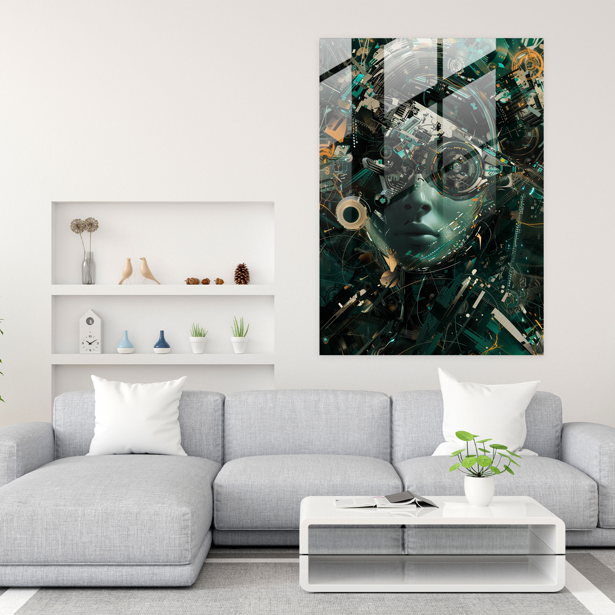 Futurism Glass Art Home Decoration - Futurism, Glass Print, Home Decoration, Wall Decoration