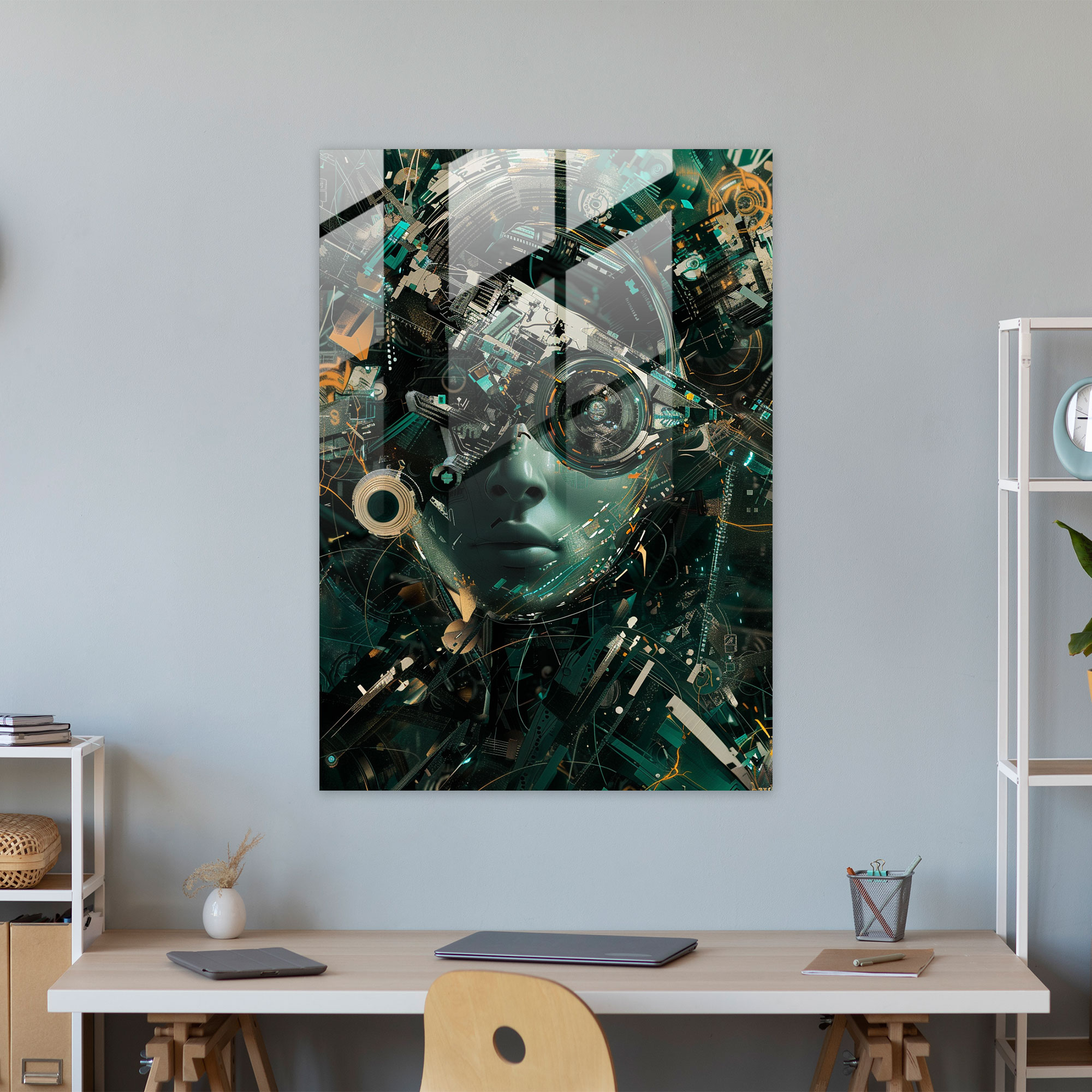 Futurism Glass Art Home Decoration - Futurism, Glass Print, Home Decoration, Wall Decoration