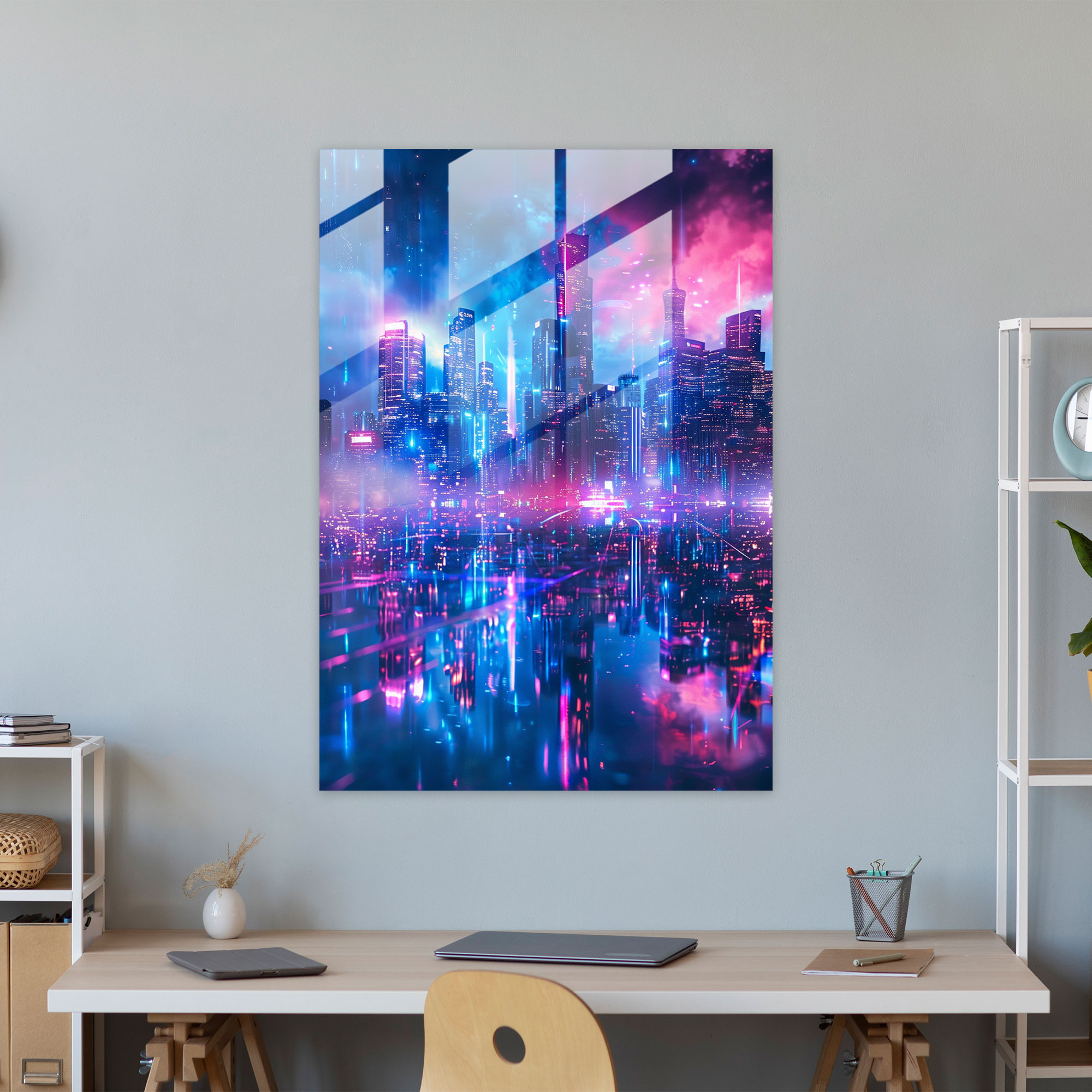 Futurism Glass Wall Art Print - Futurism, Glass Wall Art, Glass Print, Wall Decoration