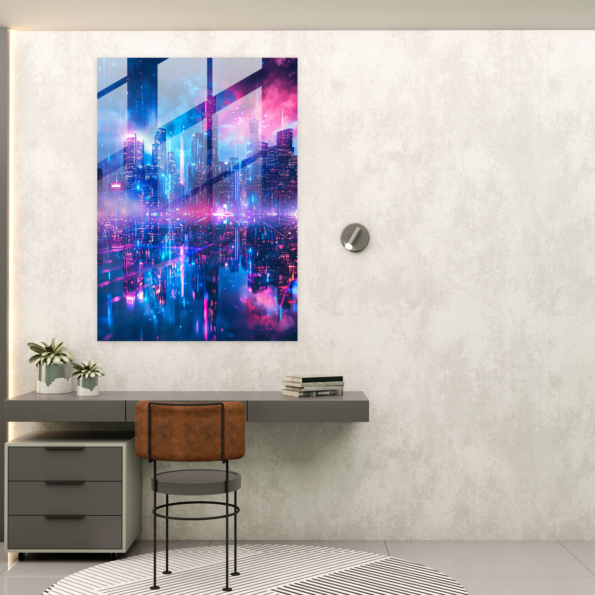Futurism Glass Wall Art Print - Futurism, Glass Wall Art, Glass Print, Wall Decoration