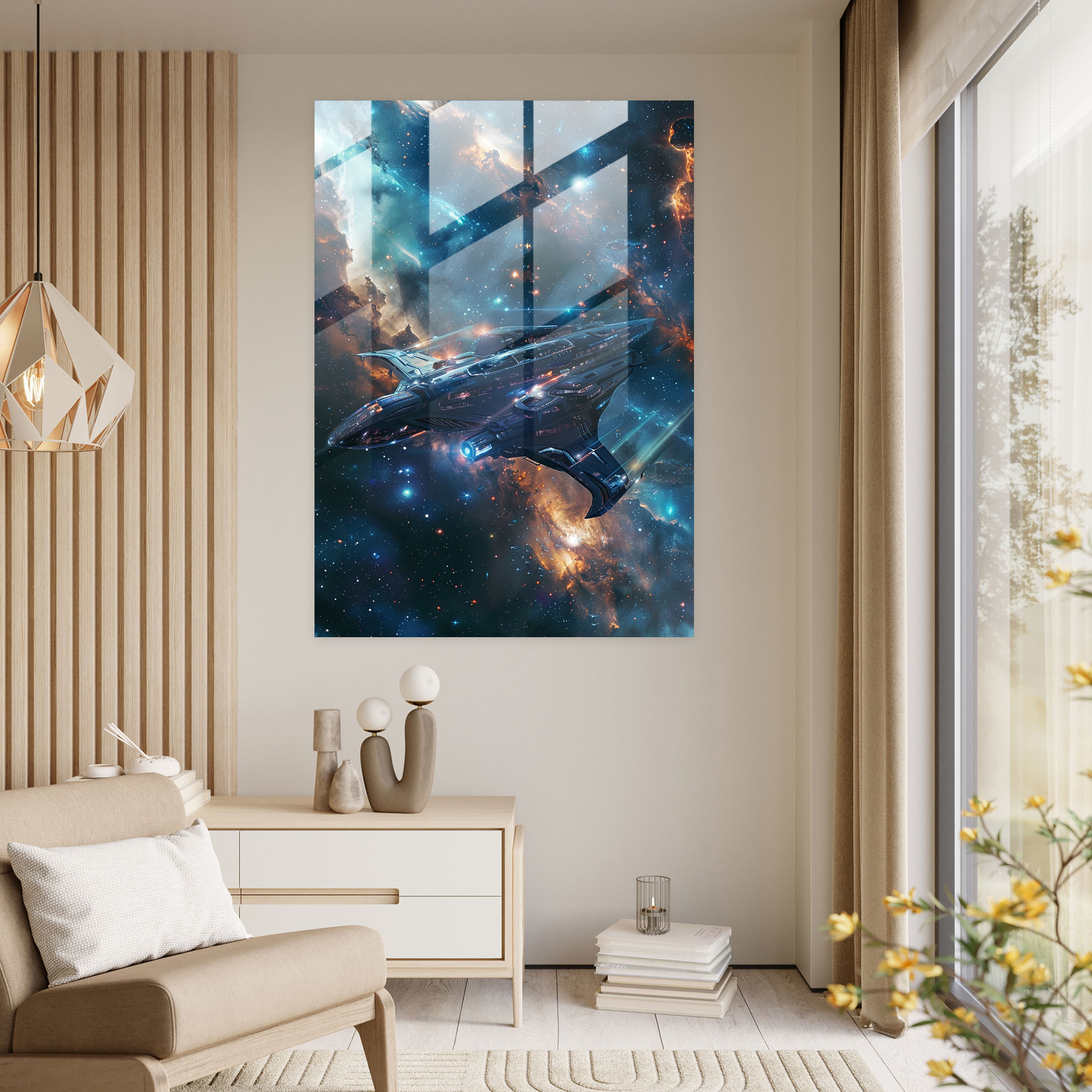 Futurism Glass Art Wall Decoration - Futurism, Home Decoration, Futurism Art Style, Wall Decoration