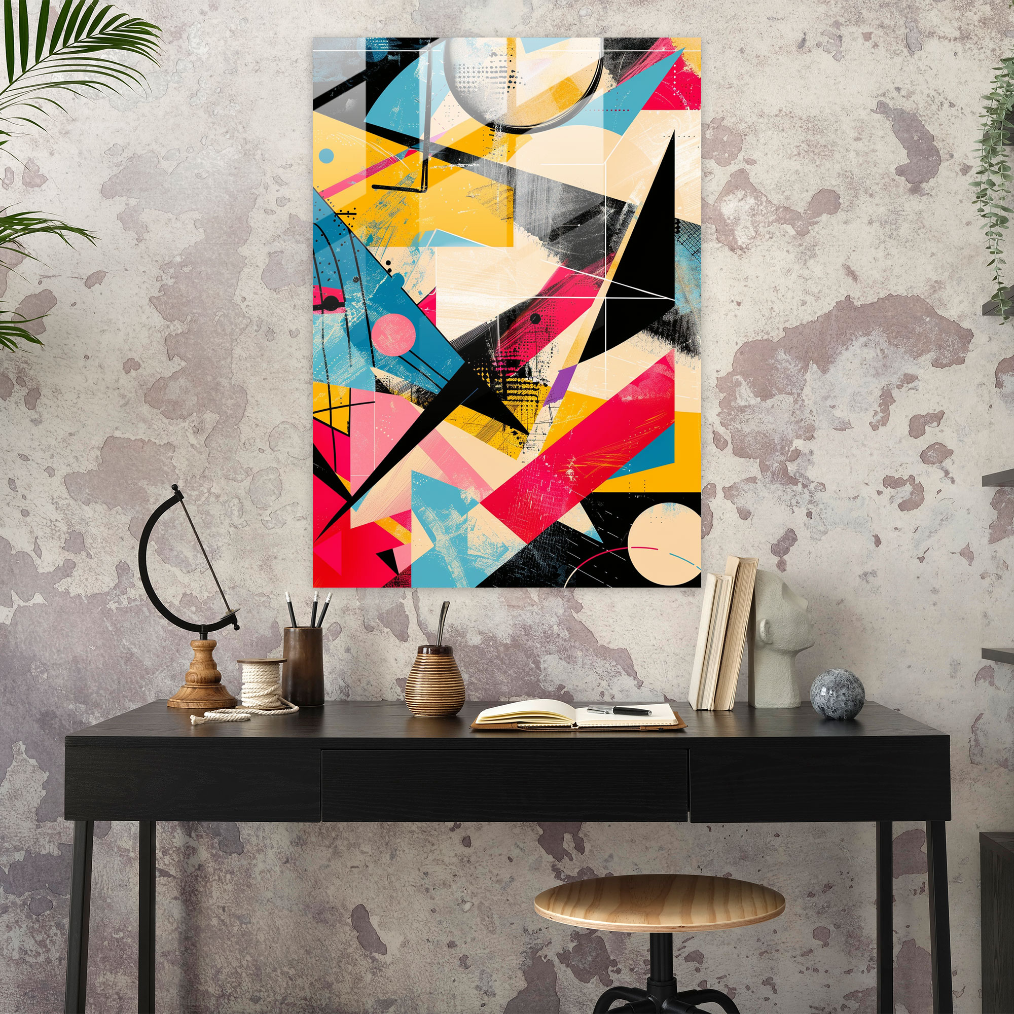 Futurism Home Decoration Glass Print - Futurism, Wall Decoration, Home Decoration, Glass Wall Art